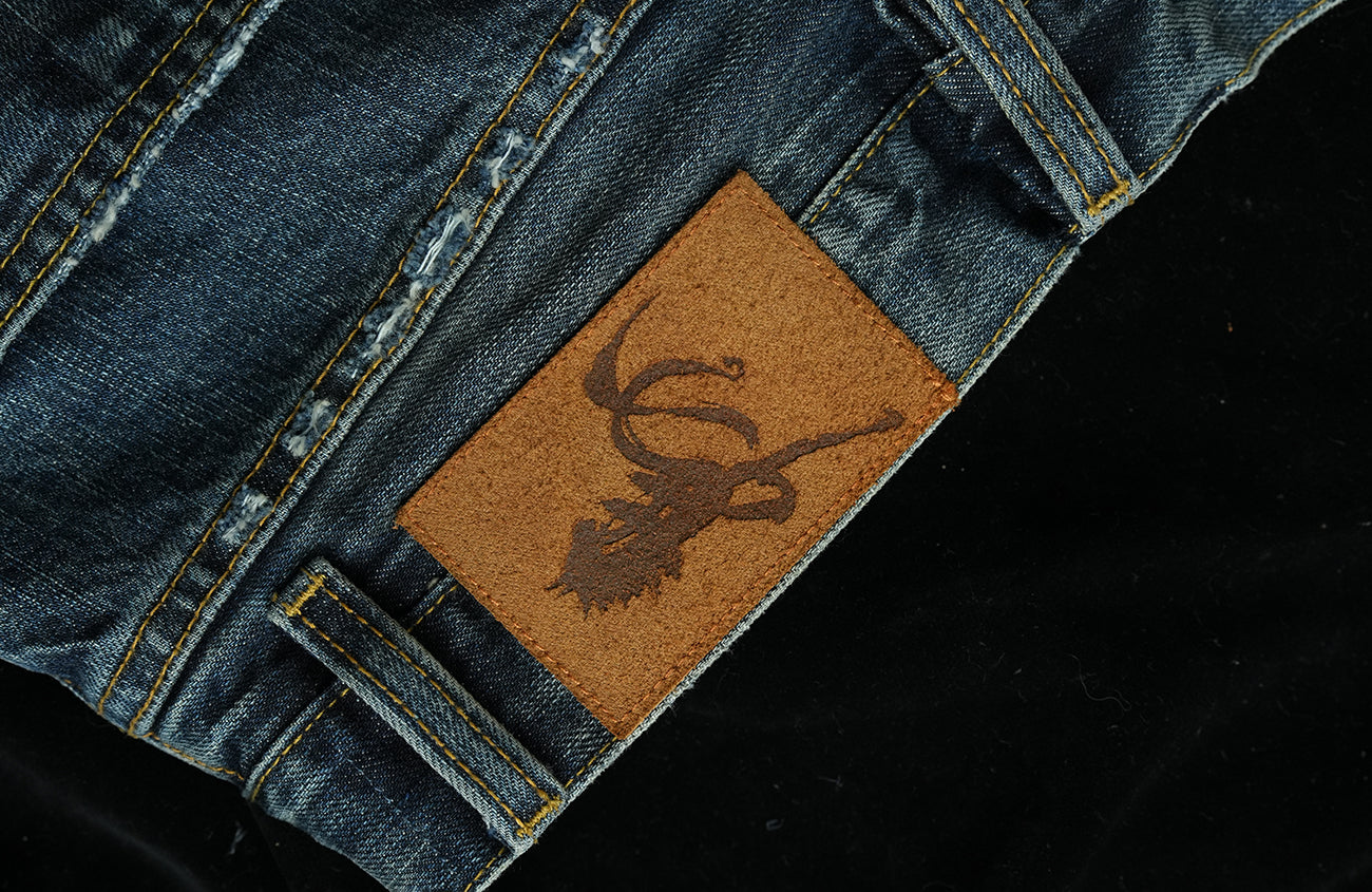 NEIGBORL Distressed Straight-Leg Jeans, premium urban and streetwear designers apparel on PROJECTISR.com, NEIGBORL