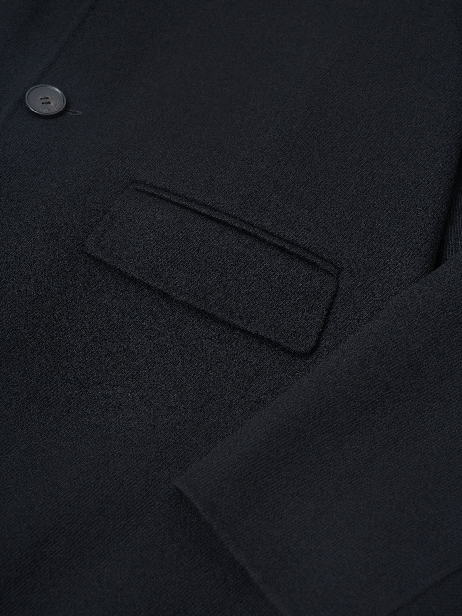 OUYANG WENJUN Minimal Wool Oversized Coat Black