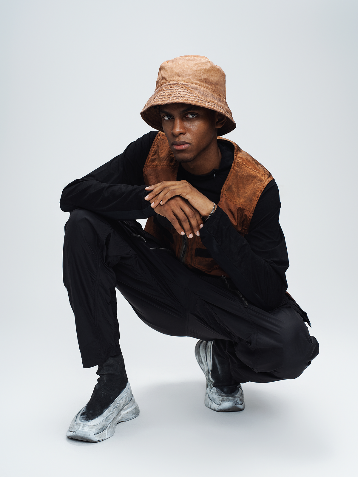 STEAM Washed Distressed Bucket Hat