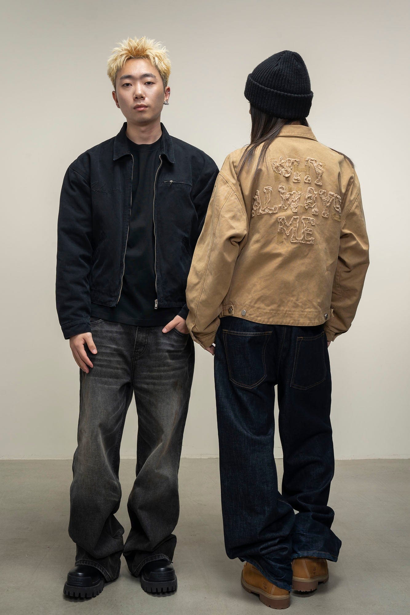 MAKEMORE Distressed Frayed Patch Utility Jacket, premium urban and streetwear designers apparel on PROJECTISR.com, MAKEMORE