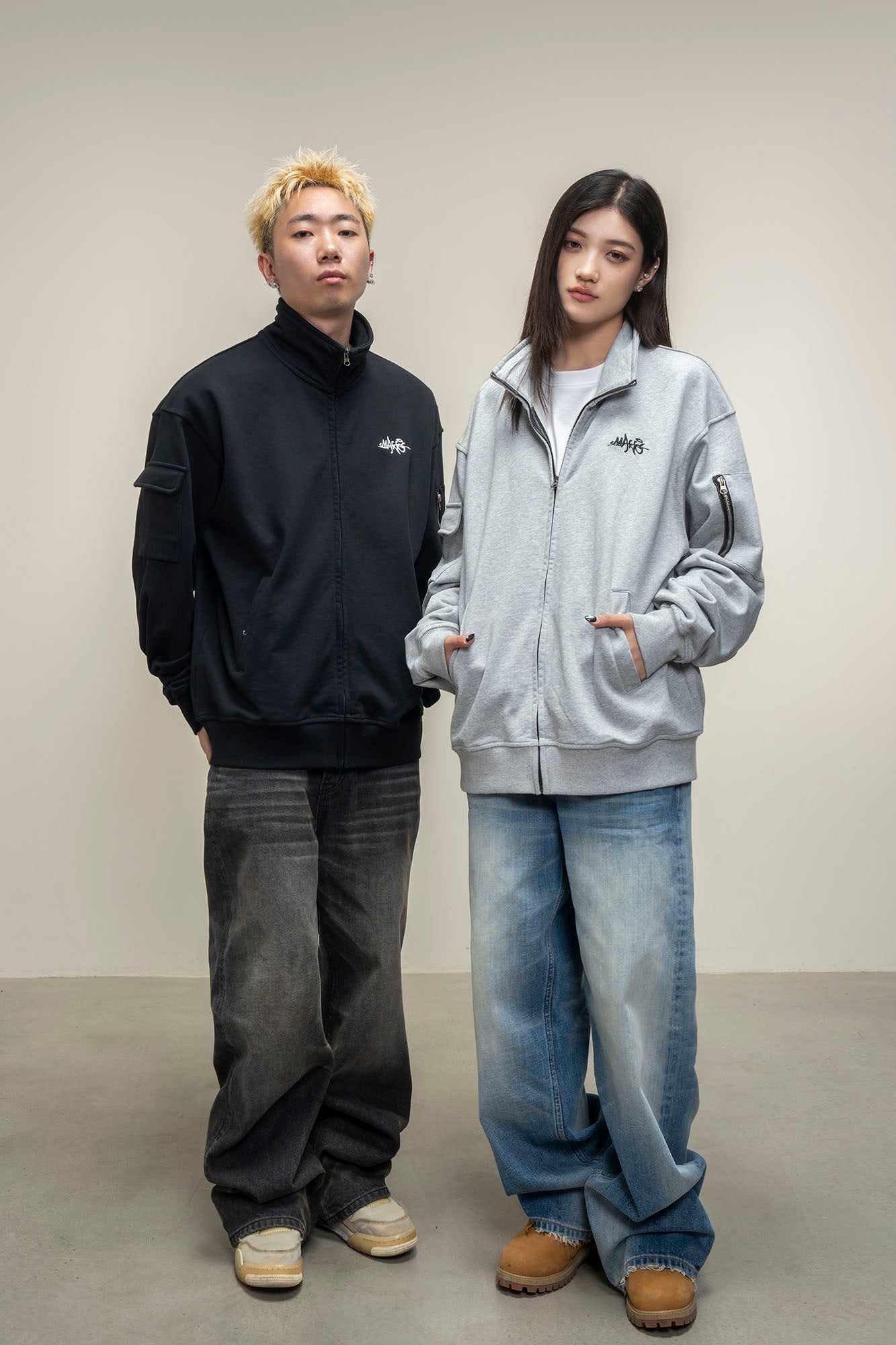 MAKEMORE Utility Zip Pocket Track Jacket, premium urban and streetwear designers apparel on PROJECTISR.com, MAKEMORE