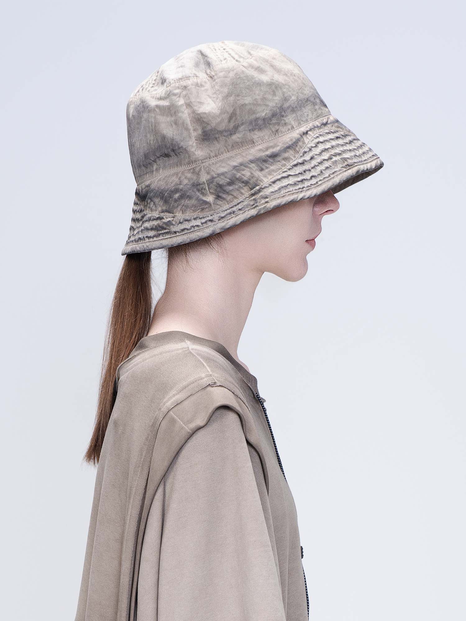 STEAM Washed Distressed Bucket Hat
