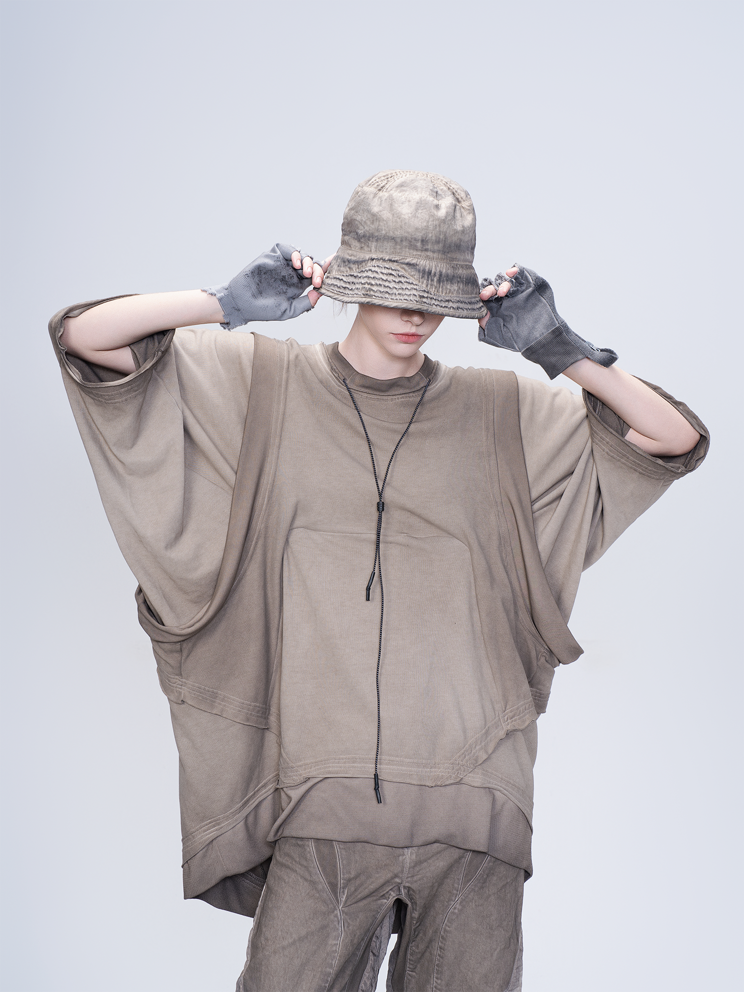 STEAM Washed Distressed Bucket Hat