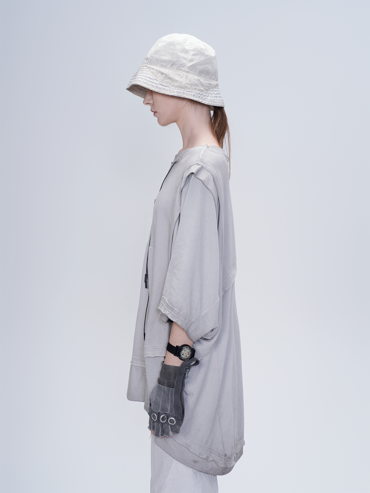 STEAM Washed Distressed Bucket Hat