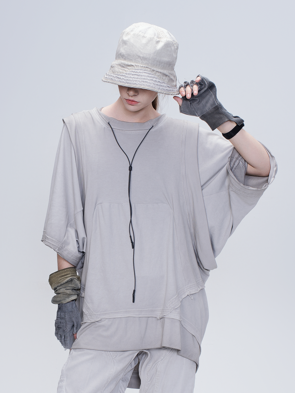 STEAM Washed Distressed Bucket Hat