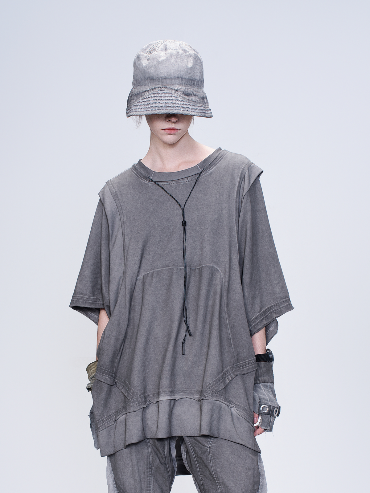 STEAM Washed Distressed Bucket Hat
