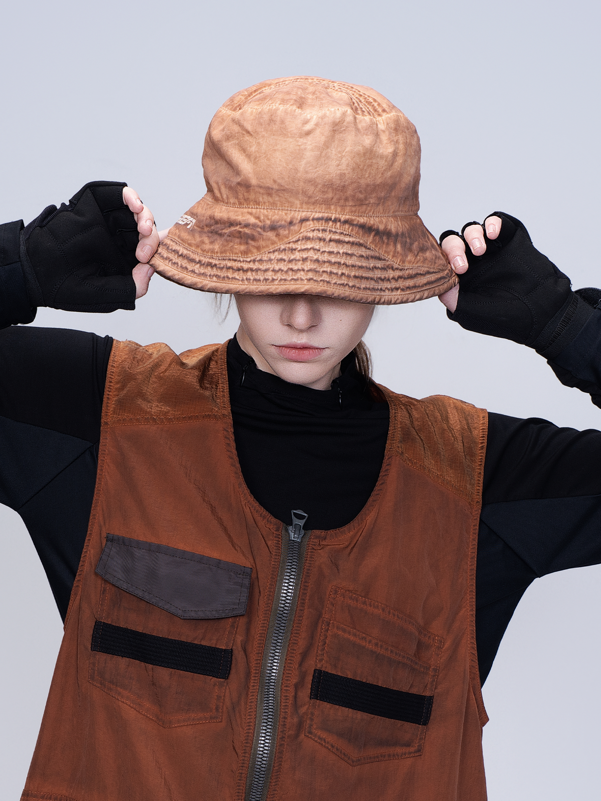 STEAM Washed Distressed Bucket Hat