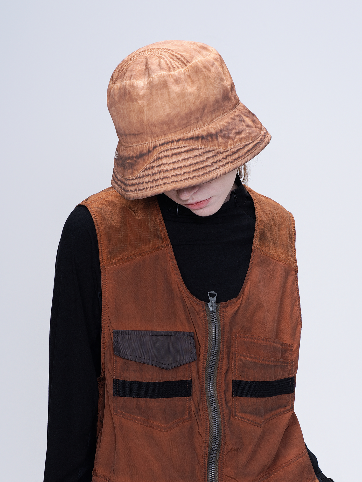 STEAM Washed Distressed Bucket Hat