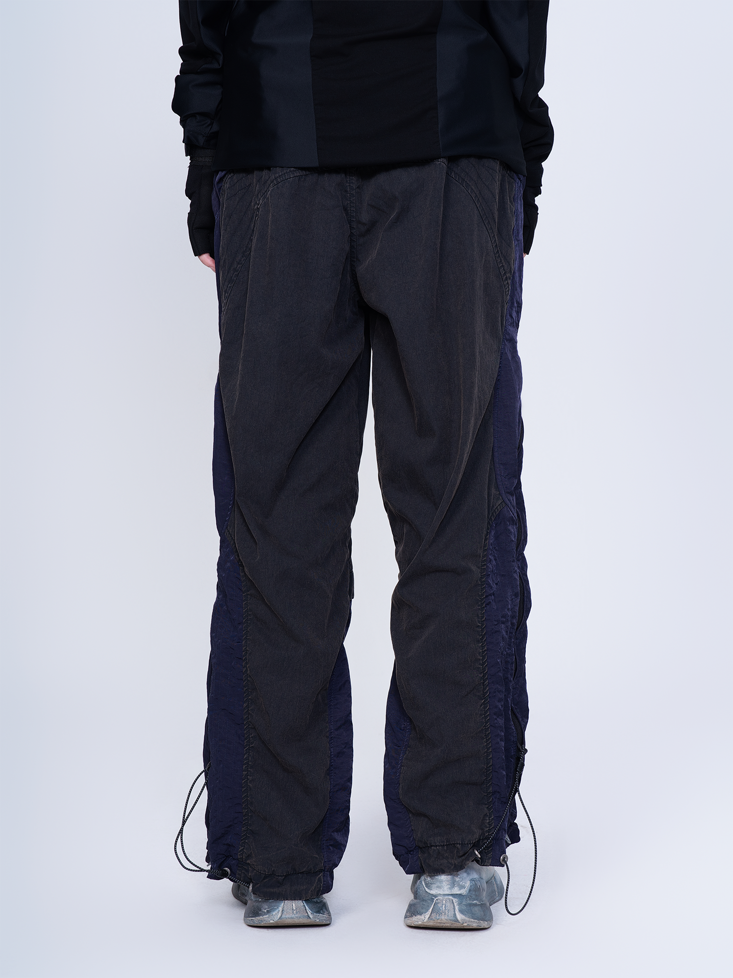 新品　未使用　Slice Cargo Pants STEAM Deconstructed Zippered Spliced Wide-Leg Cargo Pants