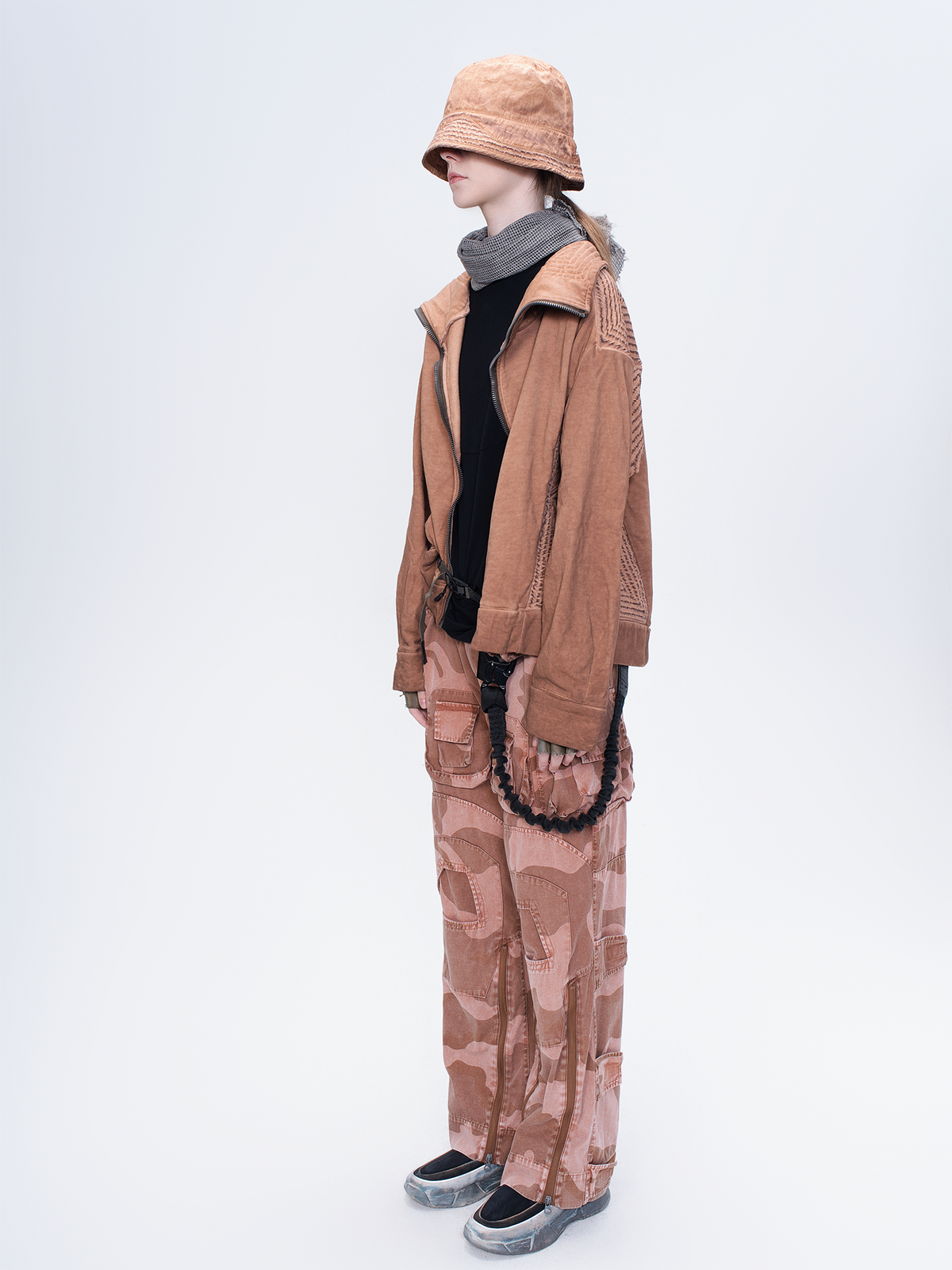 STEAM Washed Distressed Bucket Hat