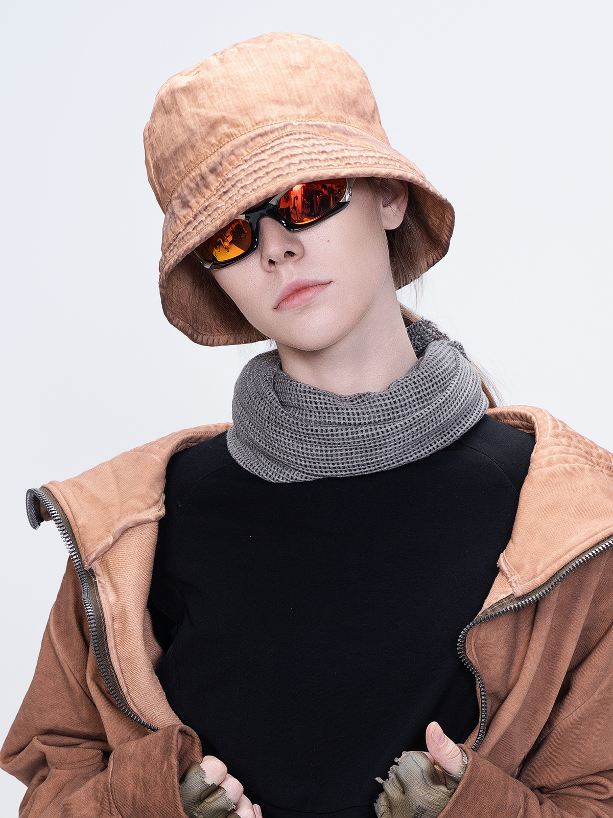 STEAM Washed Distressed Bucket Hat