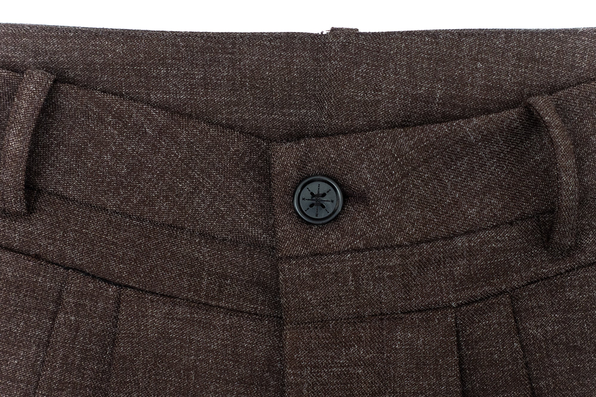 IN EXISTENCE Pleated Belted Wide-Leg Trousers