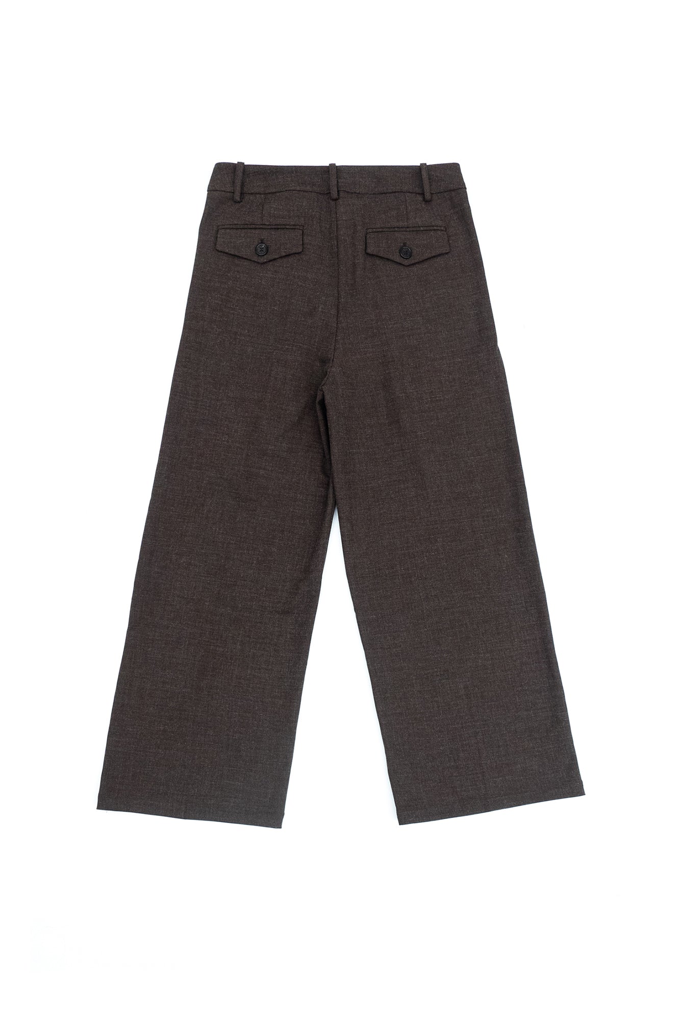 IN EXISTENCE Pleated Belted Wide-Leg Trousers