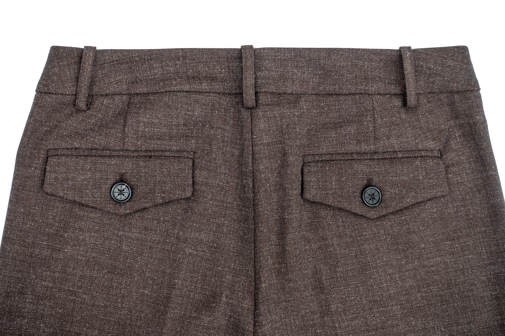 IN EXISTENCE Pleated Belted Wide-Leg Trousers