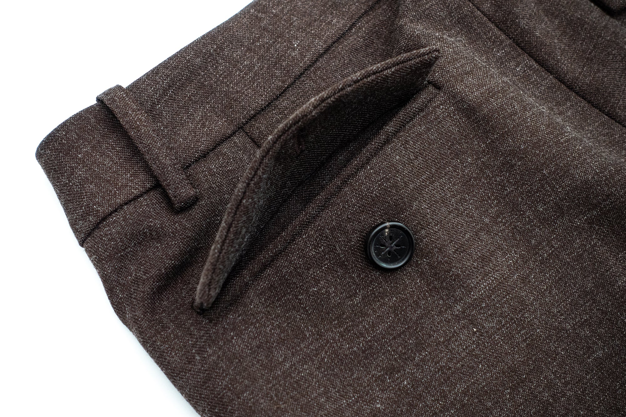 IN EXISTENCE Pleated Belted Wide-Leg Trousers