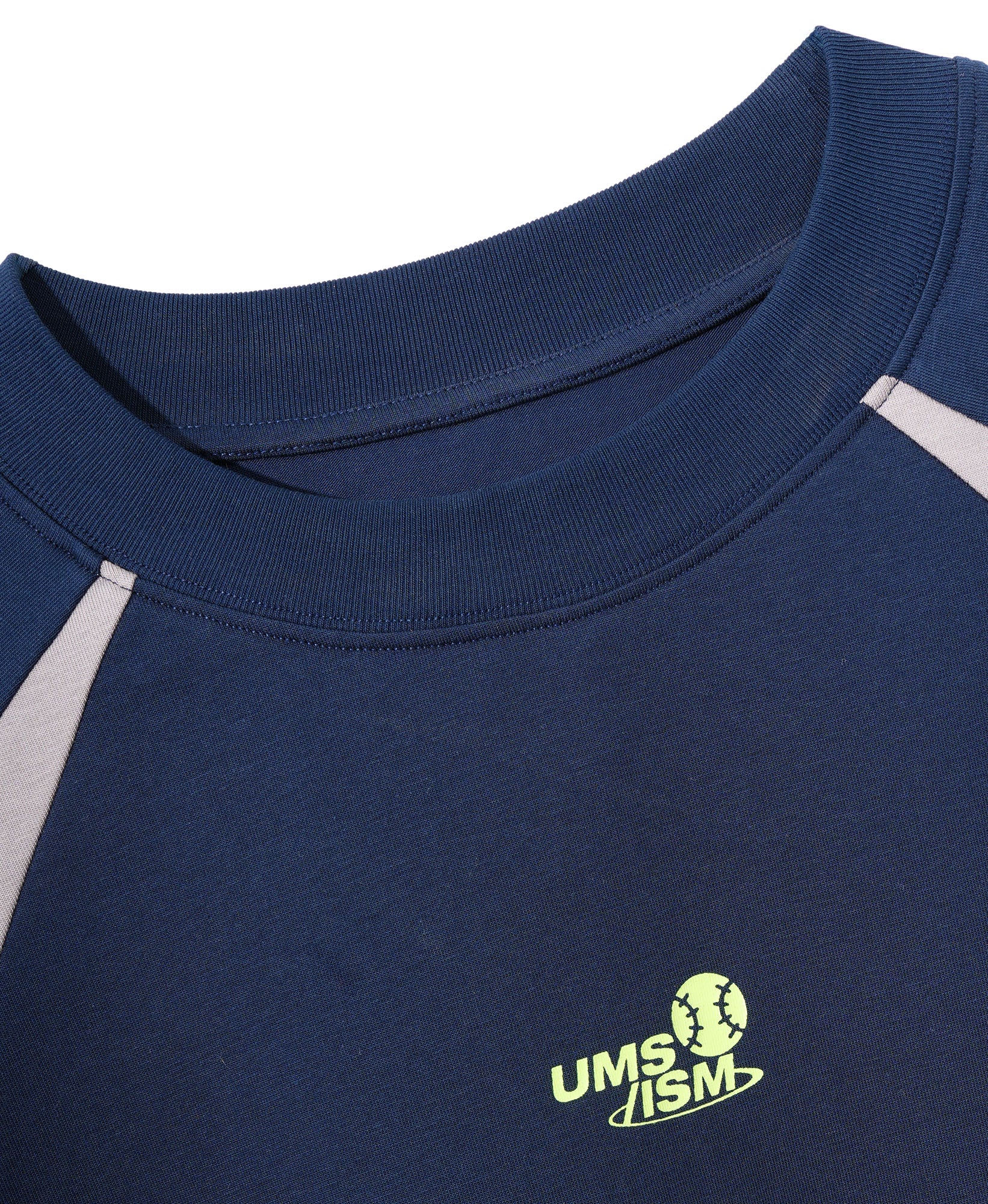 UMAMIISM Side Stripe Raglan Quick-Dry Long-Sleeve Tee, premium urban and streetwear designers apparel on PROJECTISR.com, UMAMIISM