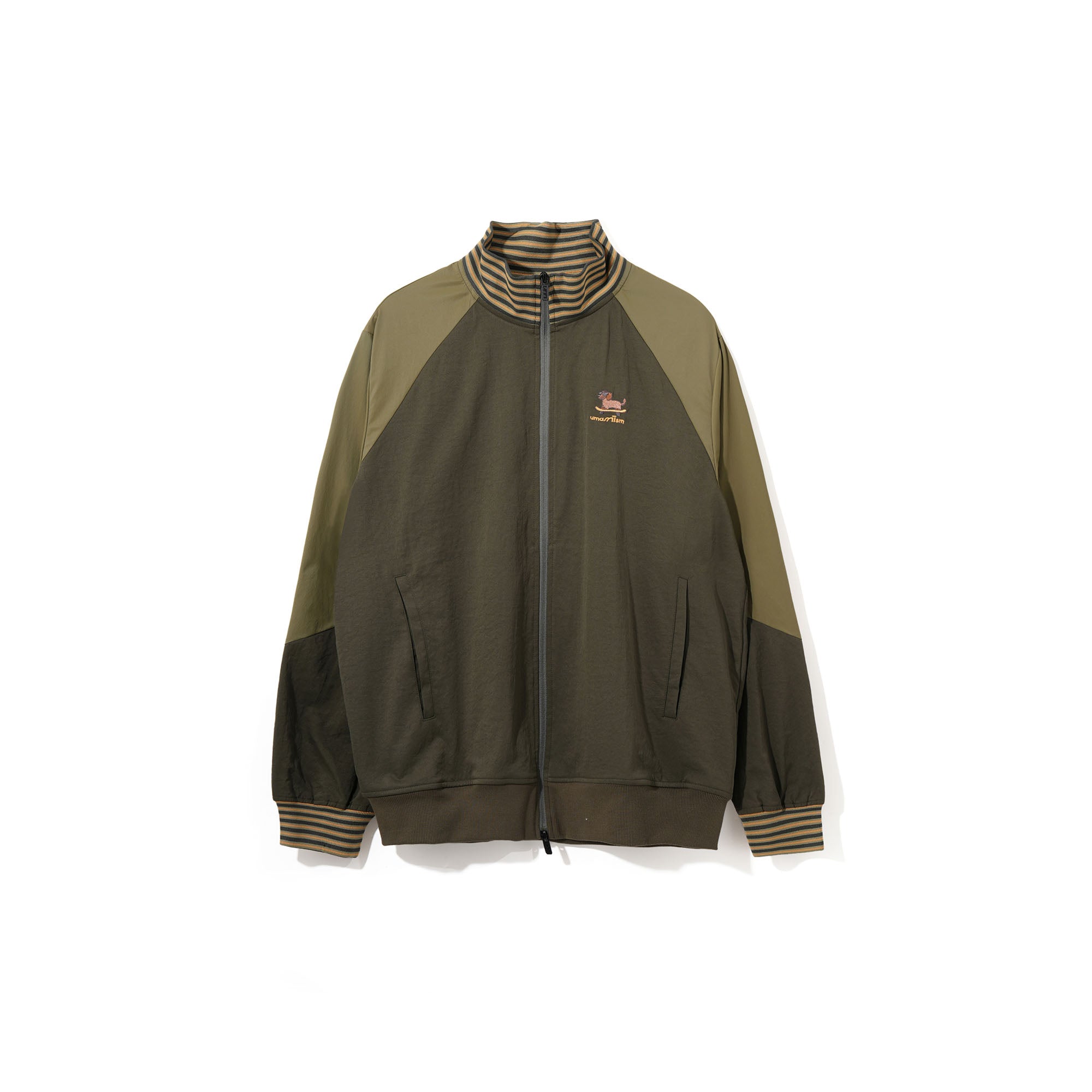 UMAMIISM Contrast Raglan Waterproof Track Jacket, premium urban and streetwear designers apparel on PROJECTISR.com, UMAMIISM