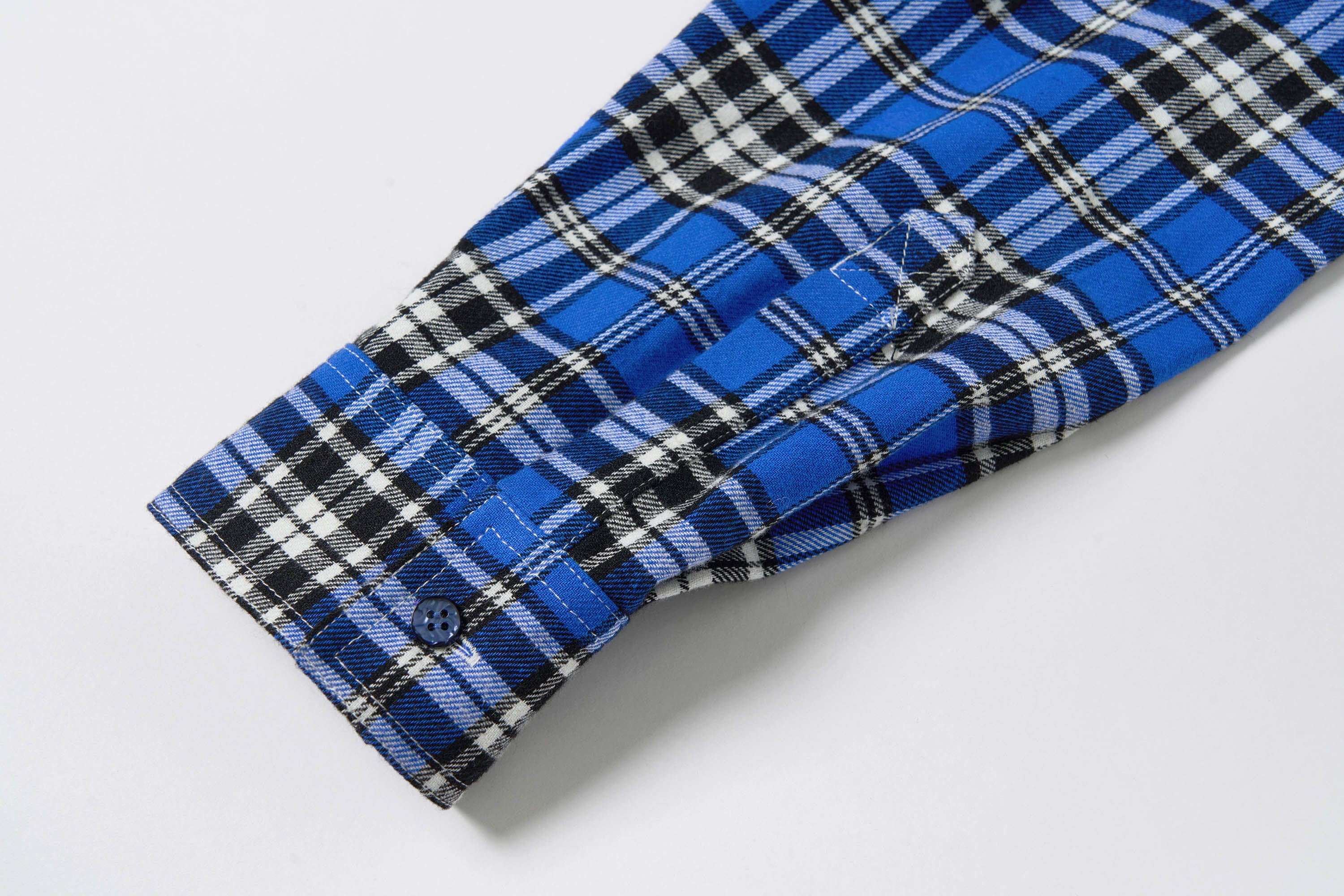 SAVAGEGROWTHWORLD No.5 Plaid Shirt, premium urban and streetwear designers apparel on PROJECTISR.com, SAVAGEGROWTHWORLD