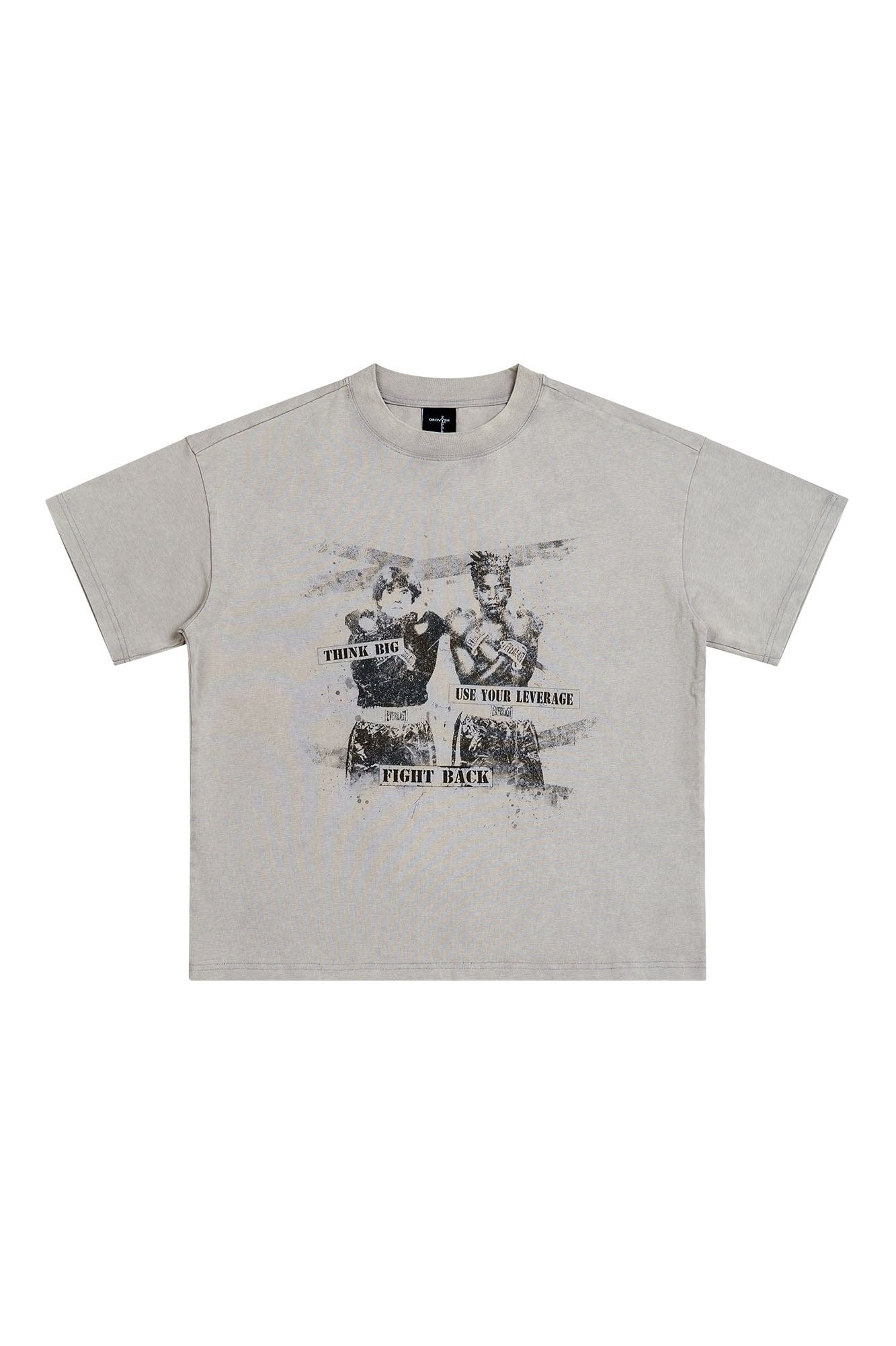 SAVAGEGROWTHWORLD Boxer Graphic Washed T-Shirt, premium urban and streetwear designers apparel on PROJECTISR.com, SAVAGEGROWTHWORLD
