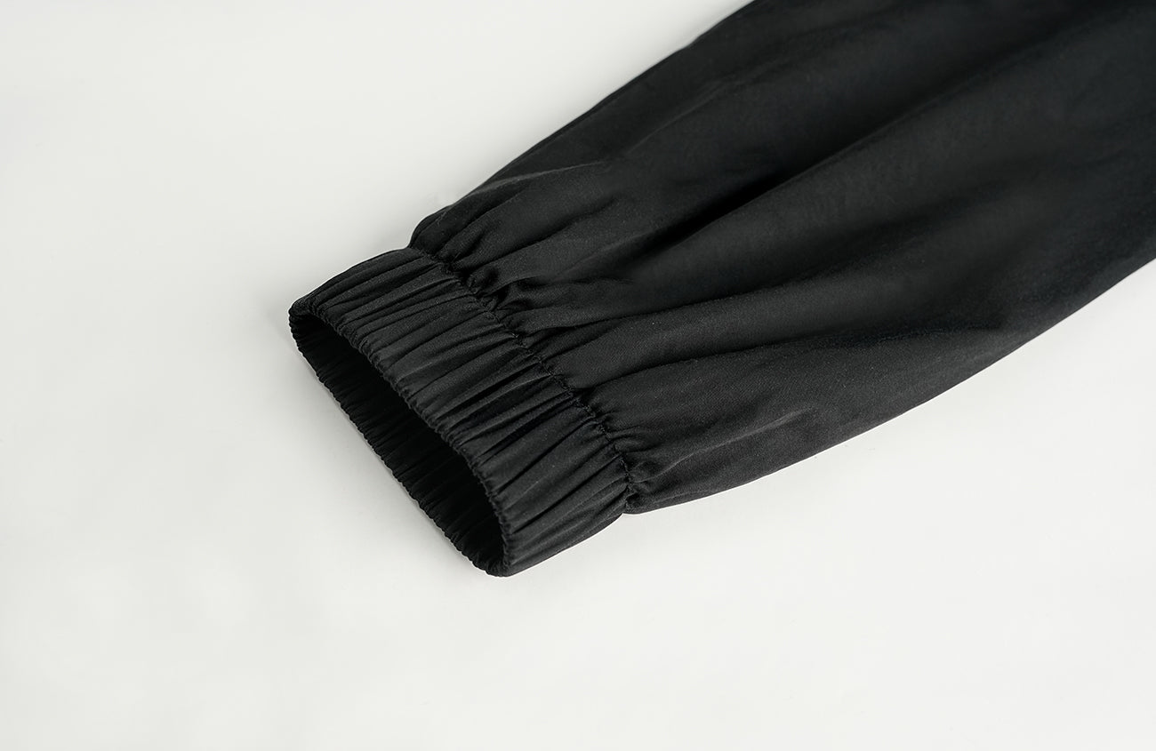 ORGANIC Raglan-Sleeve Satin Zip Jacket, premium urban and streetwear designers apparel on PROJECTISR.com, ORGANIC EMOTION