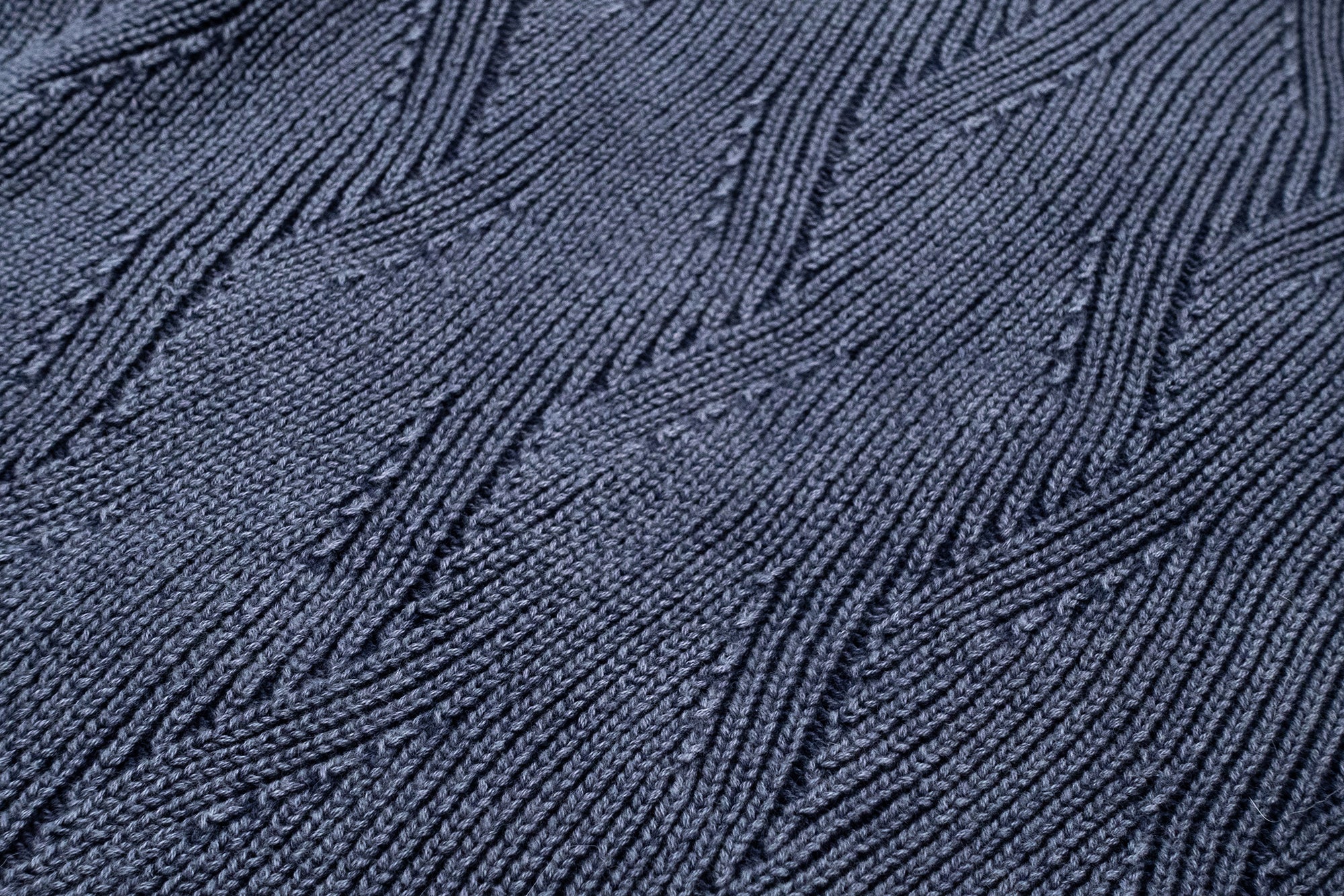 IN EXISTENCE Distressed Chevron Collared Sweater