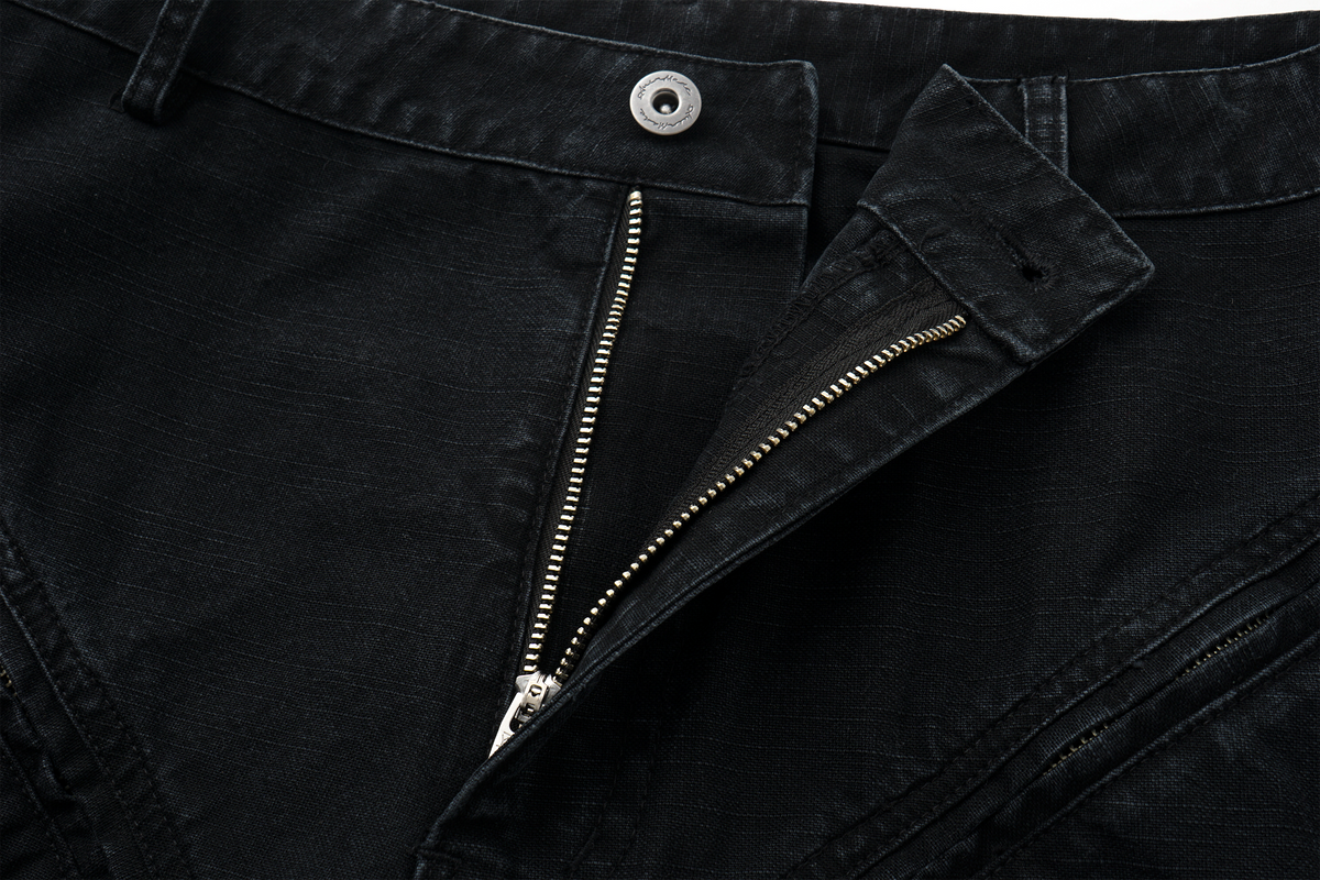 AVINMADE Slub Canvas Zippered Cargo Pants