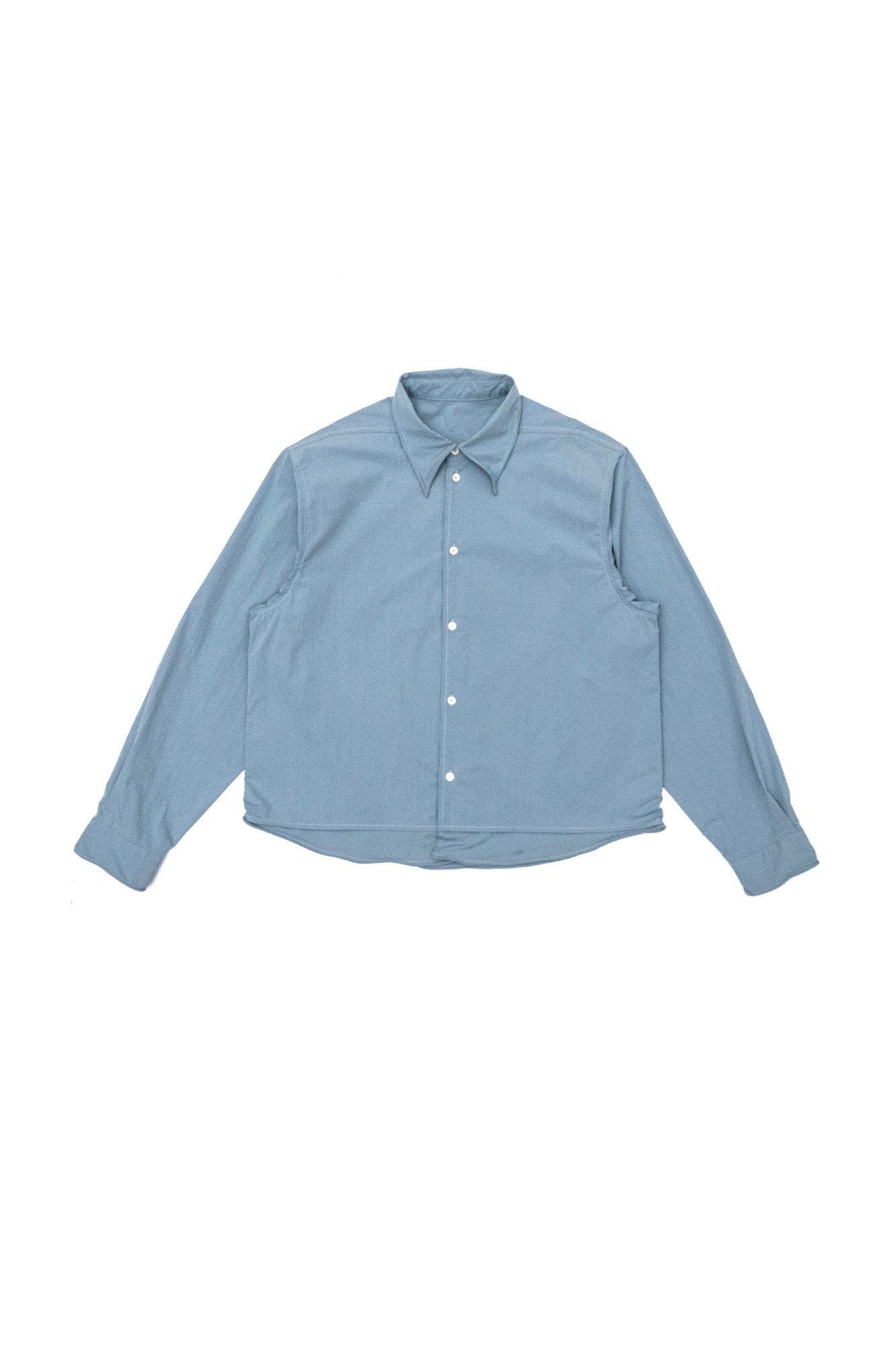 IN EXISTENCE Wired Formable Edge Layered Hem Shirt