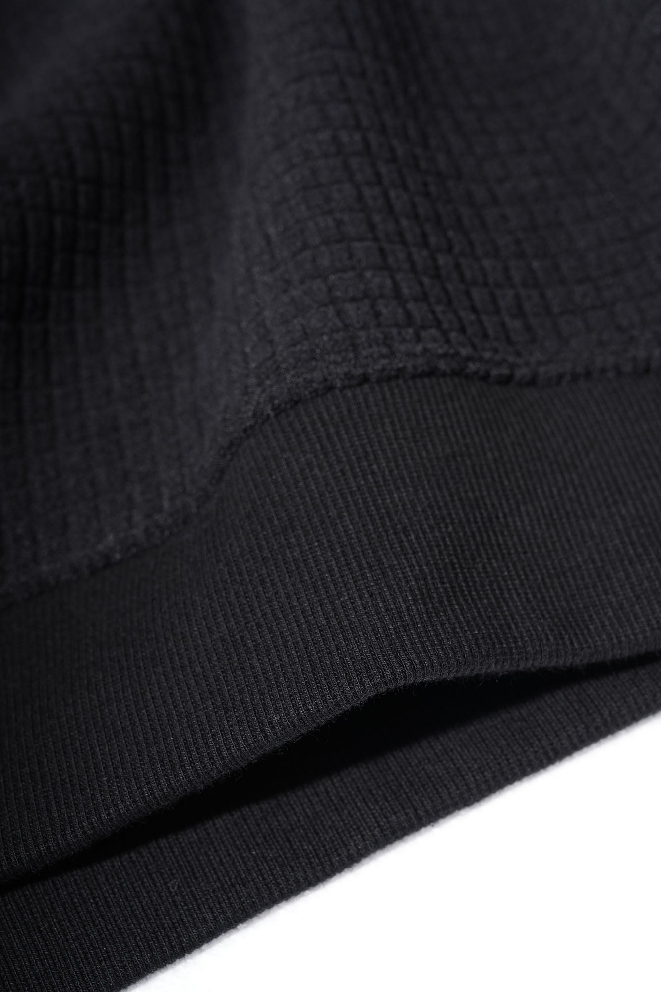 UMAMIISM Waffle Side Stripe Embroidered Half-Zip Pullover, premium urban and streetwear designers apparel on PROJECTISR.com, UMAMIISM