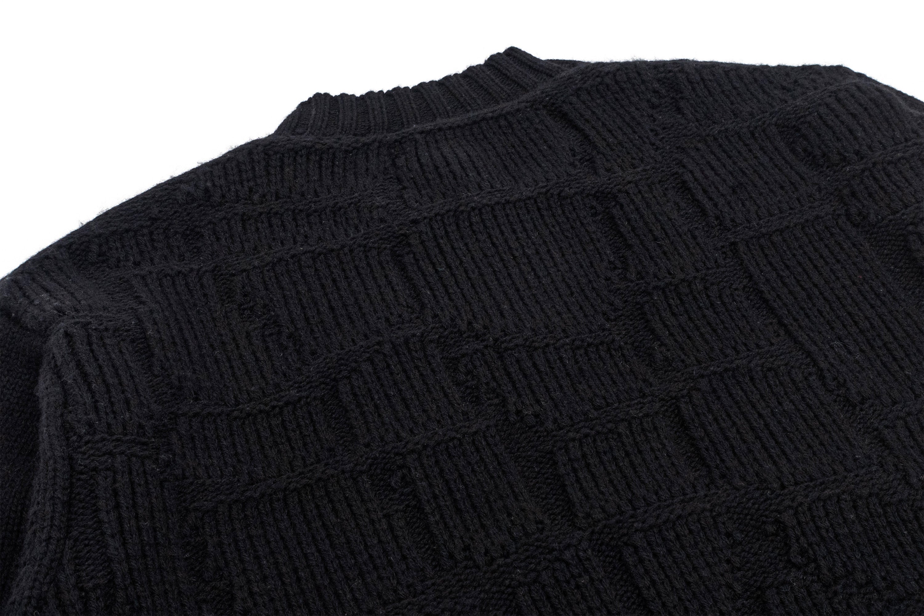 IN EXISTENCE Wool-Blend Snake Scale Jacquard Cardigan