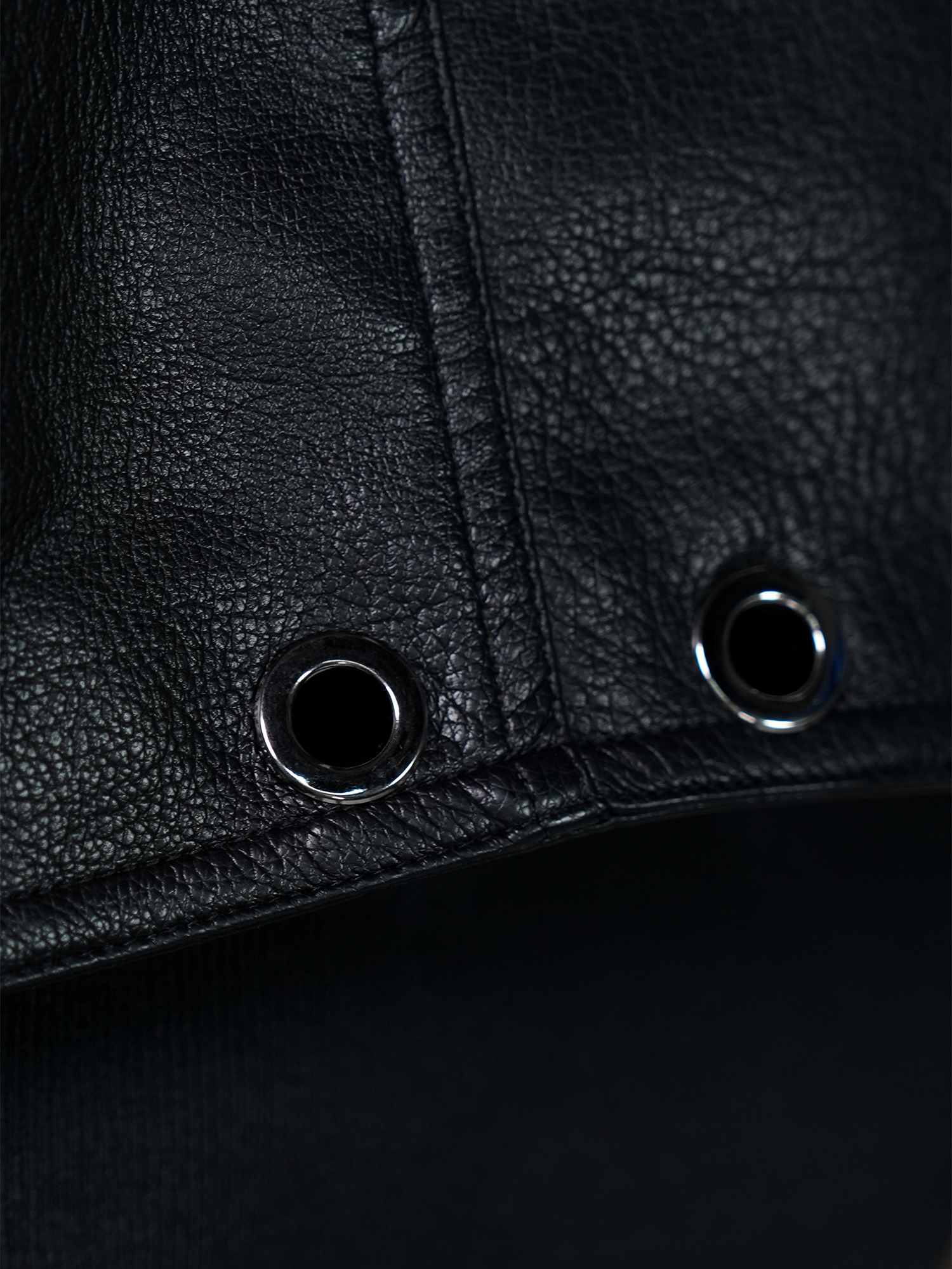 VE2 Faux Leather Punk Metal Biker Vest