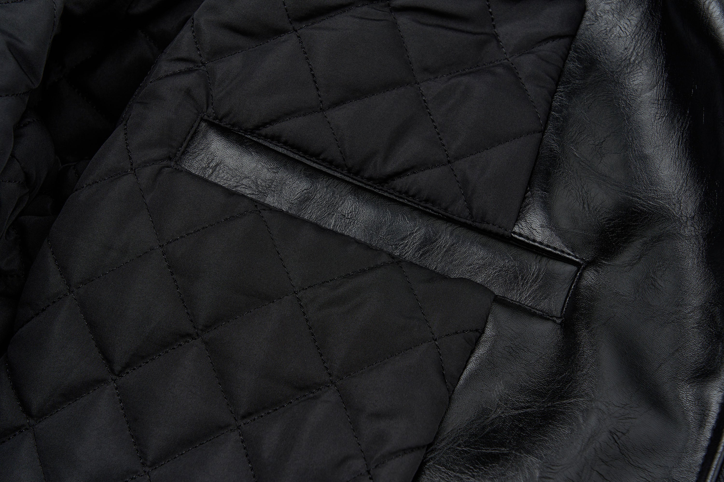 SAVAGEGROWTHWORLD No.05 Patch Faux Leather Studded Moto Jacket