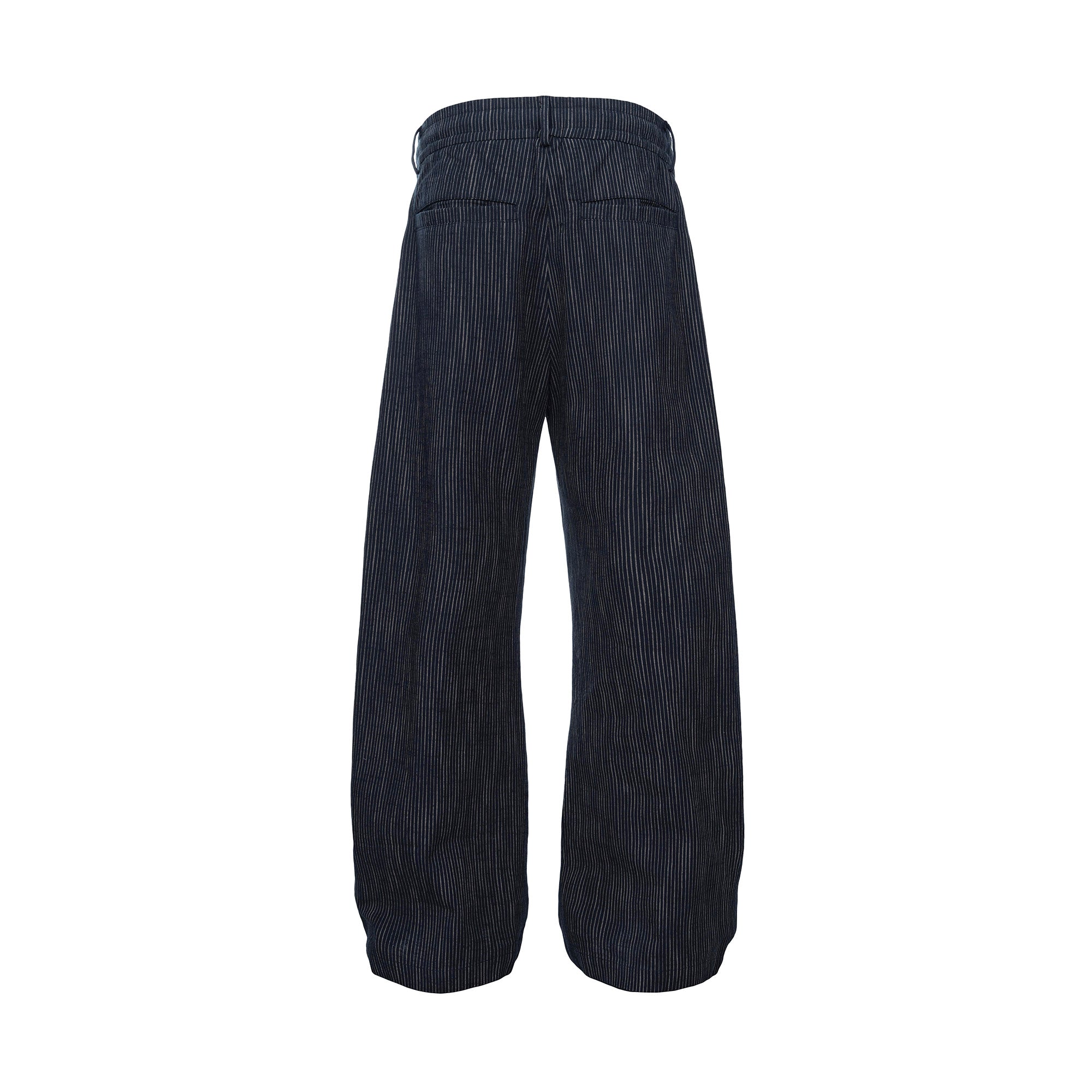 CATSSTAC Striped Double-Pleat Trousers, premium urban and streetwear designers apparel on PROJECTISR.com, CATSSTAC