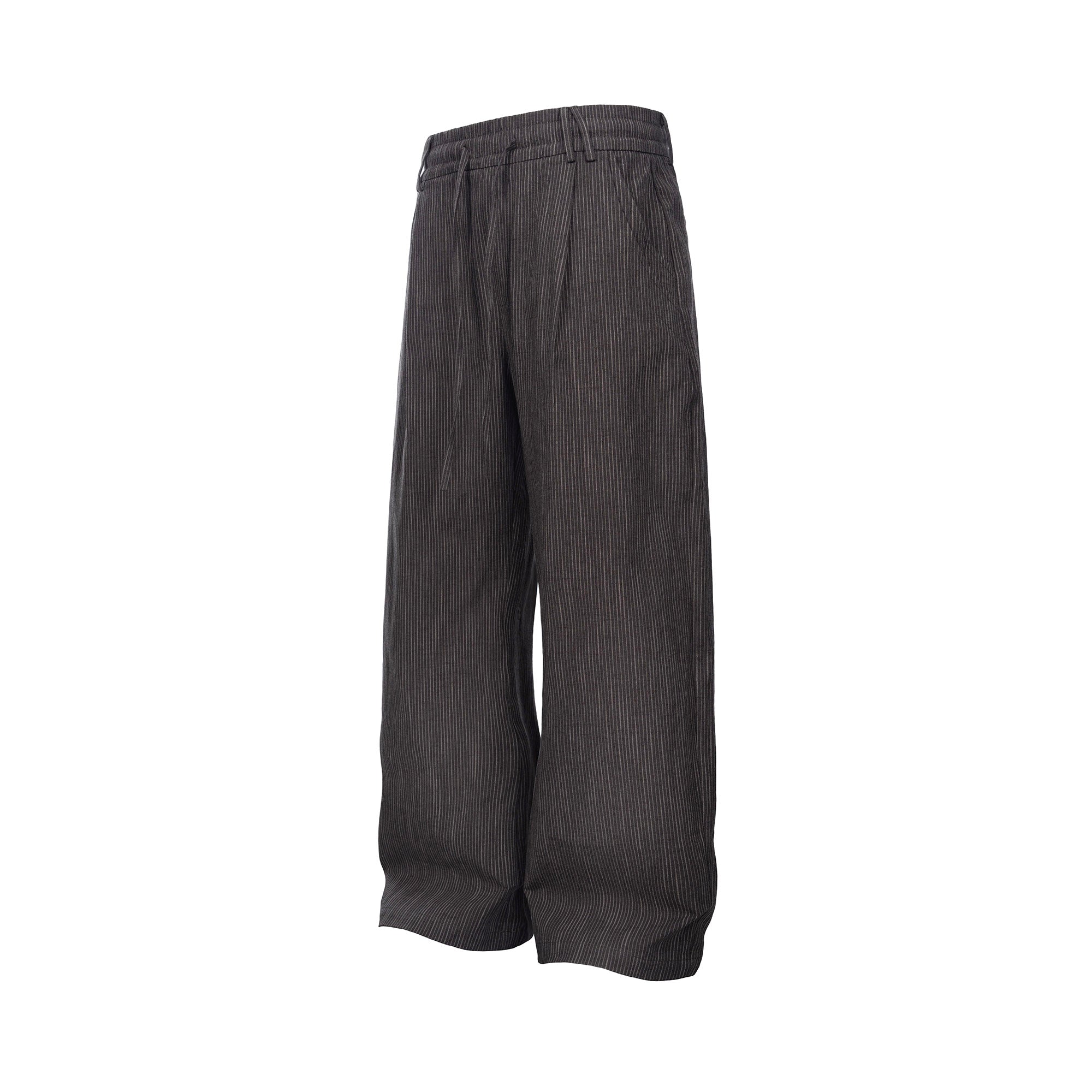 CATSSTAC Striped Double-Pleat Trousers, premium urban and streetwear designers apparel on PROJECTISR.com, CATSSTAC