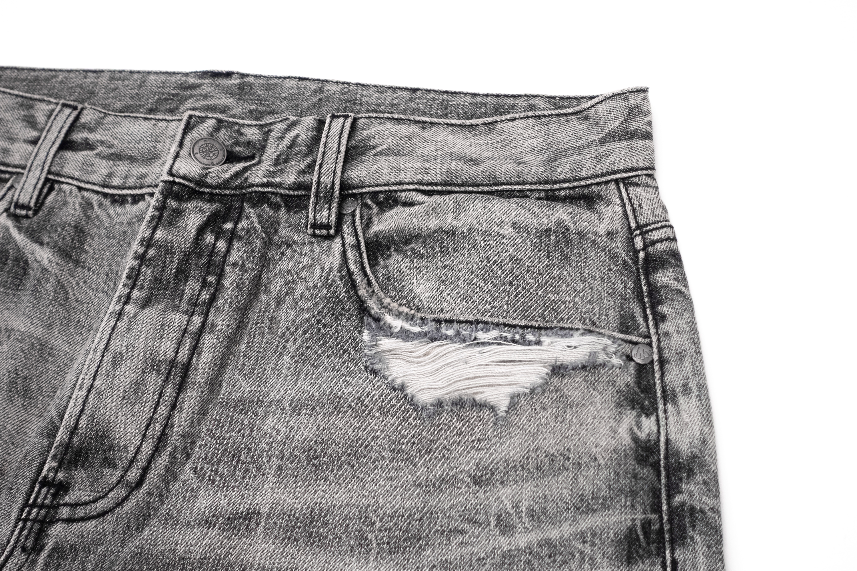 IN EXISTENCE Selvedge Slub Yarn Straight-Leg Jeans