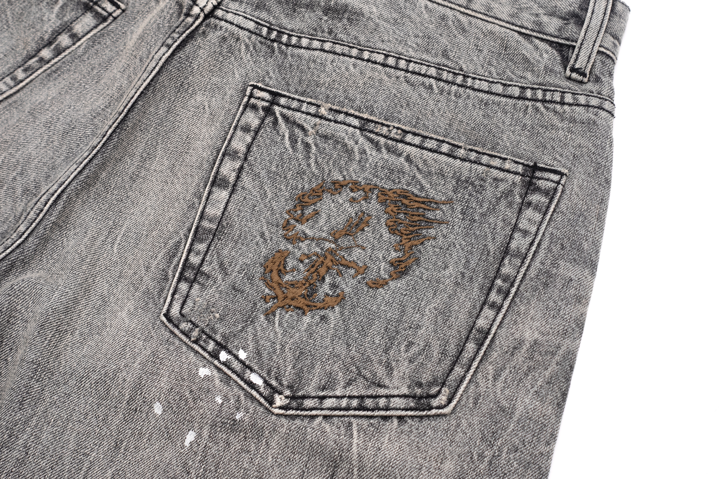 IN EXISTENCE Selvedge Slub Yarn Straight-Leg Jeans