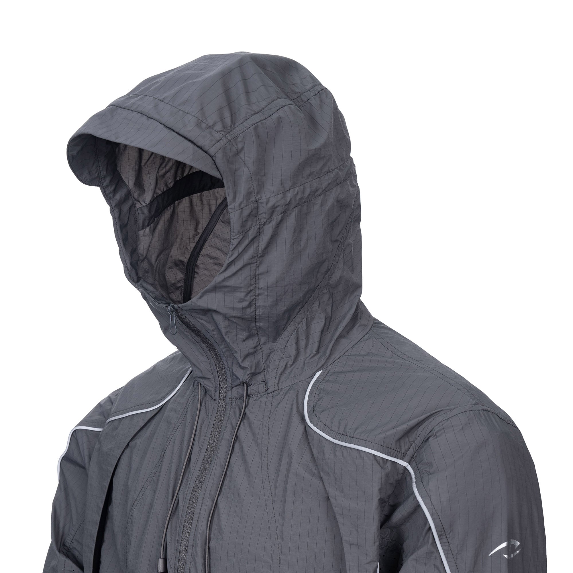 CATSSTAC Curved-Panel Lightweight UV Protection Jacket, premium urban and streetwear designers apparel on PROJECTISR.com, CATSSTAC
