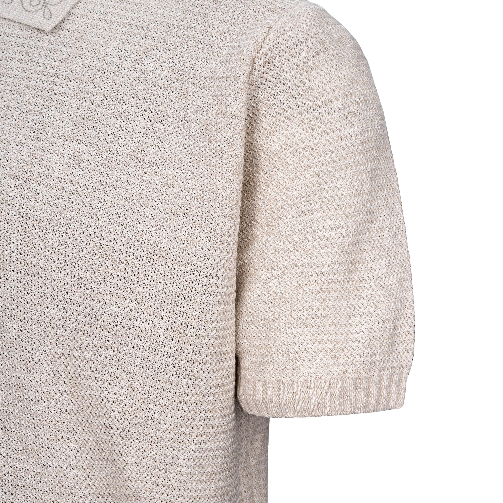 CATSSTAC Linen-Blend Knitted Polo Tee, premium urban and streetwear designers apparel on PROJECTISR.com, CATSSTAC