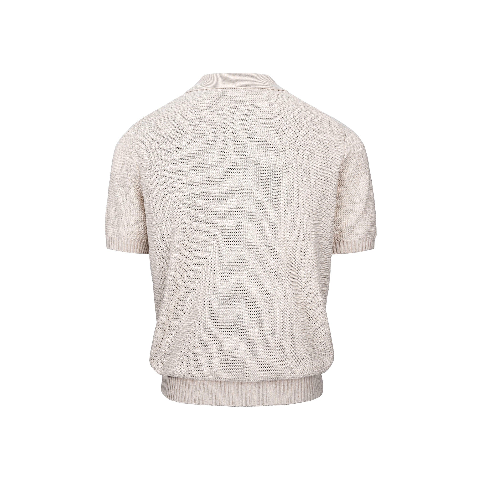 CATSSTAC Linen-Blend Knitted Polo Tee, premium urban and streetwear designers apparel on PROJECTISR.com, CATSSTAC