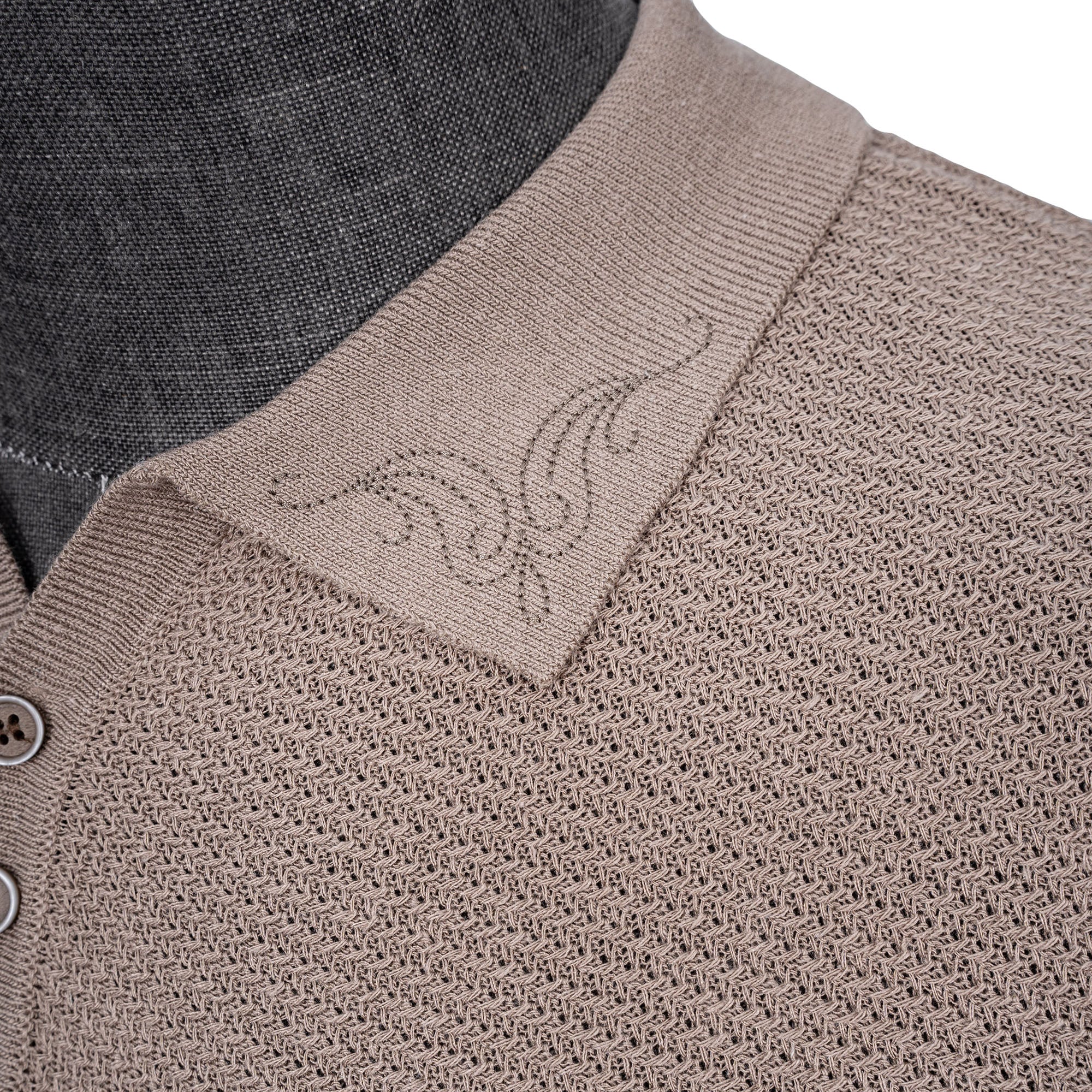 CATSSTAC Linen-Blend Knitted Polo Tee, premium urban and streetwear designers apparel on PROJECTISR.com, CATSSTAC