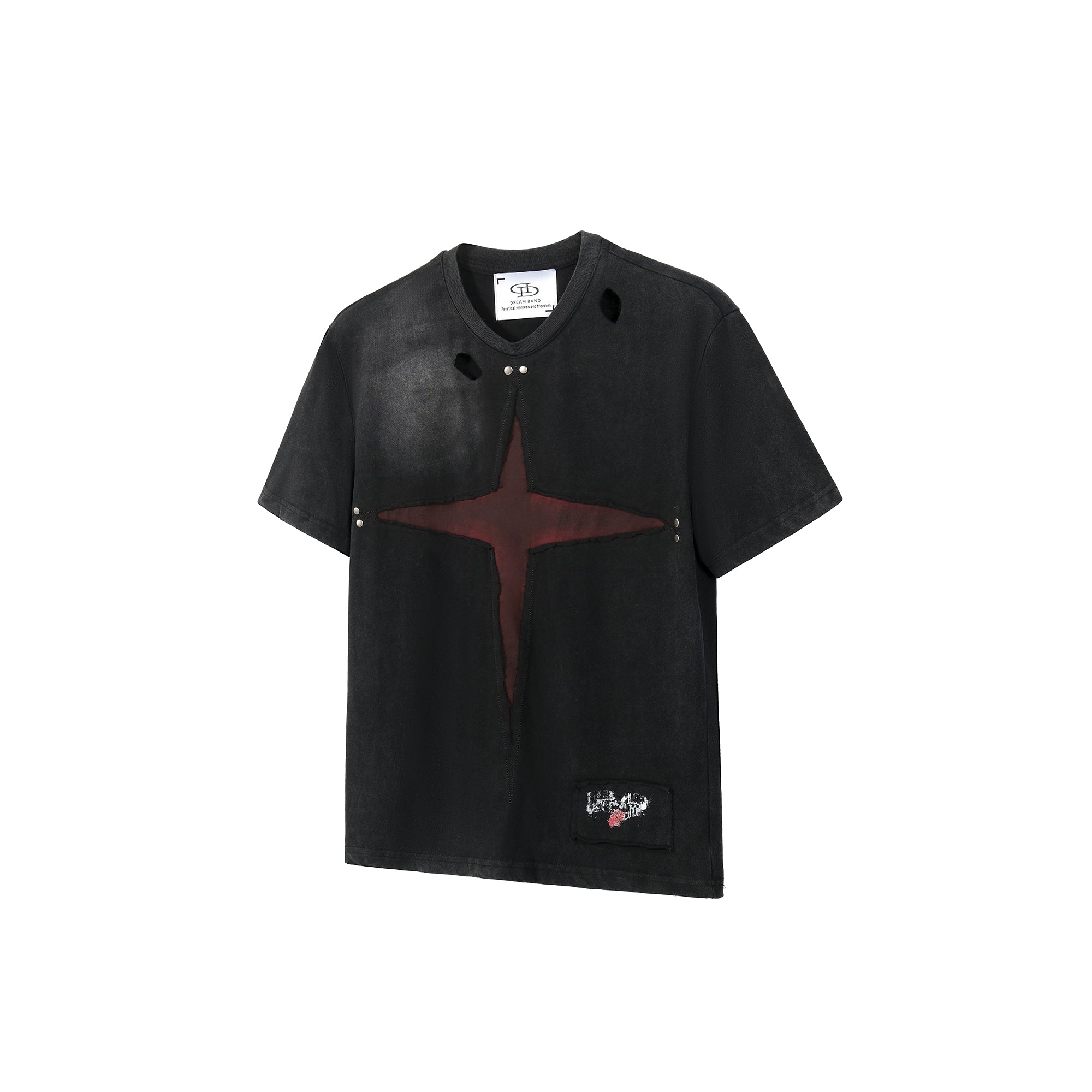 DREAM BAND Gothic Cross Cutout Tee