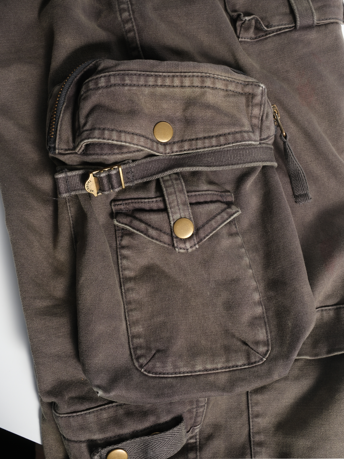 NEIGBORL Washed Cargo Pocket Pants