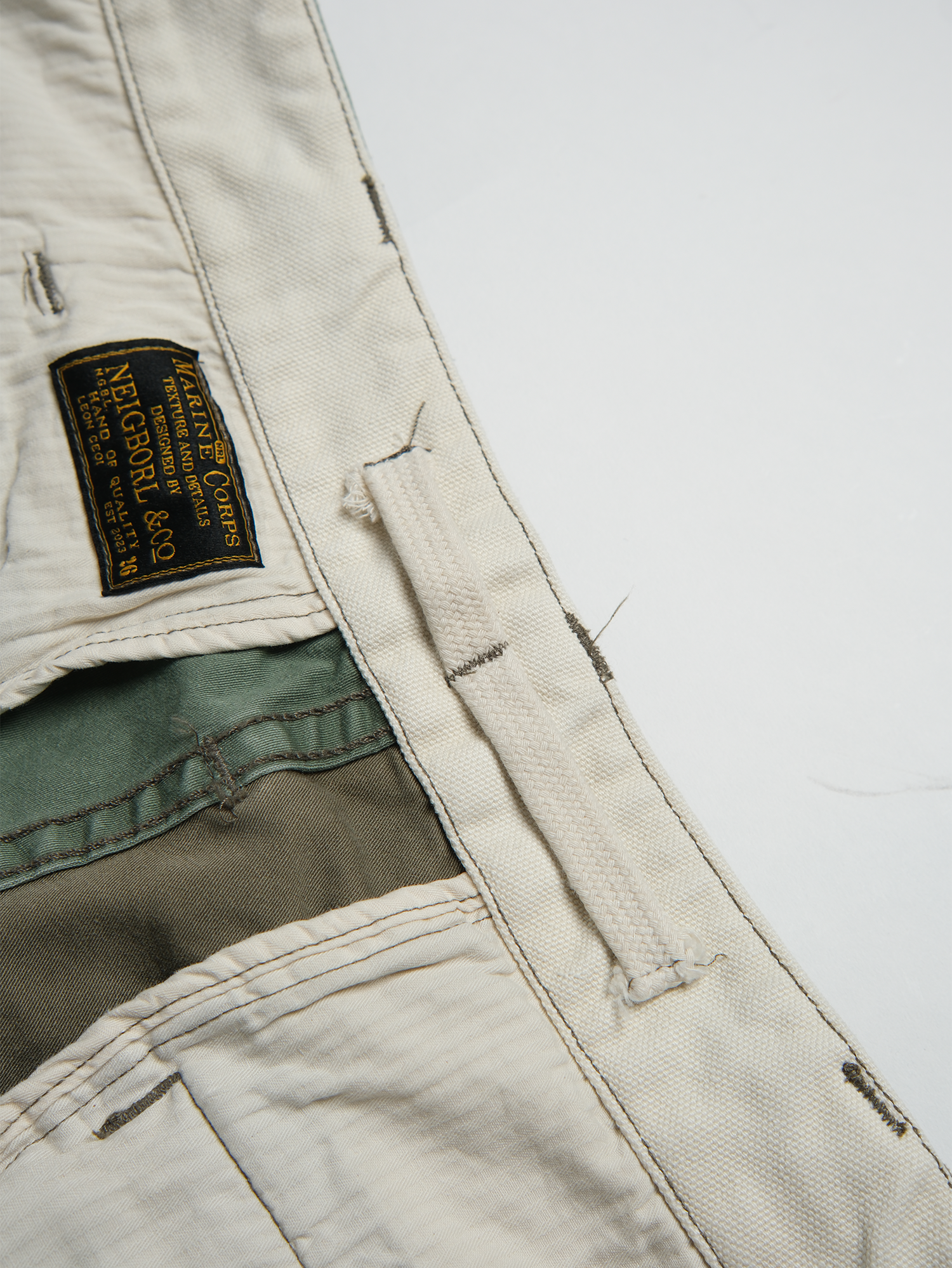 NEIGBORL Retro Washed Paneled Multi-Pocket Cargo Pants