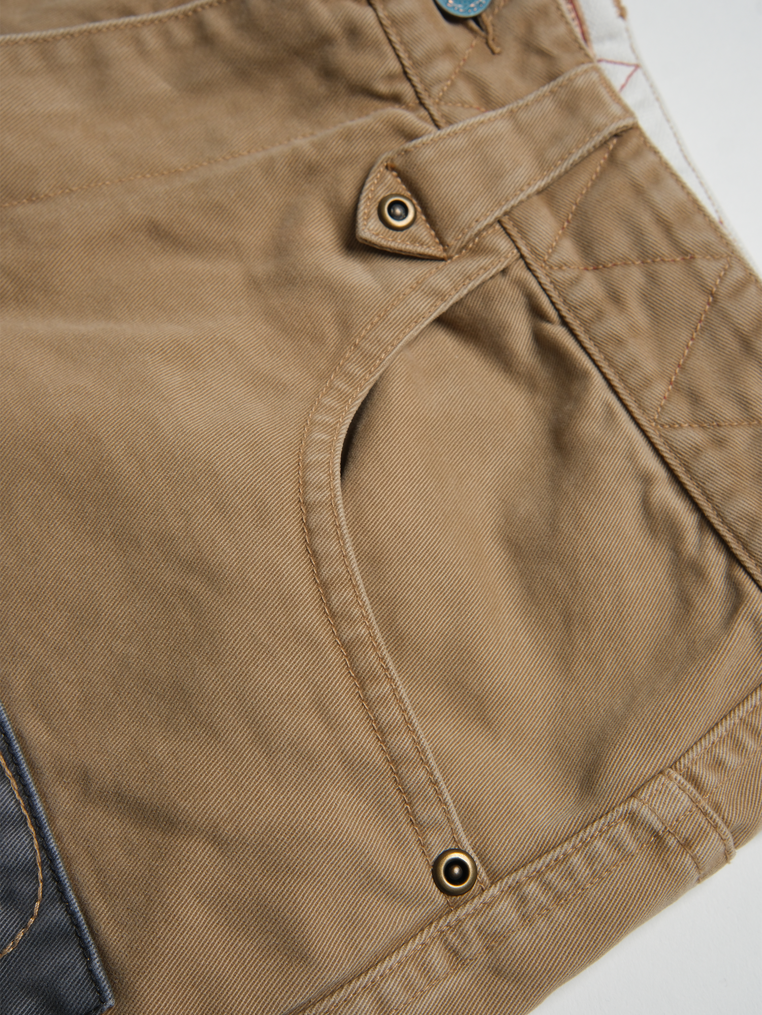 NEIGBORL Retro Paint-Splattered Distressed Patched Pants