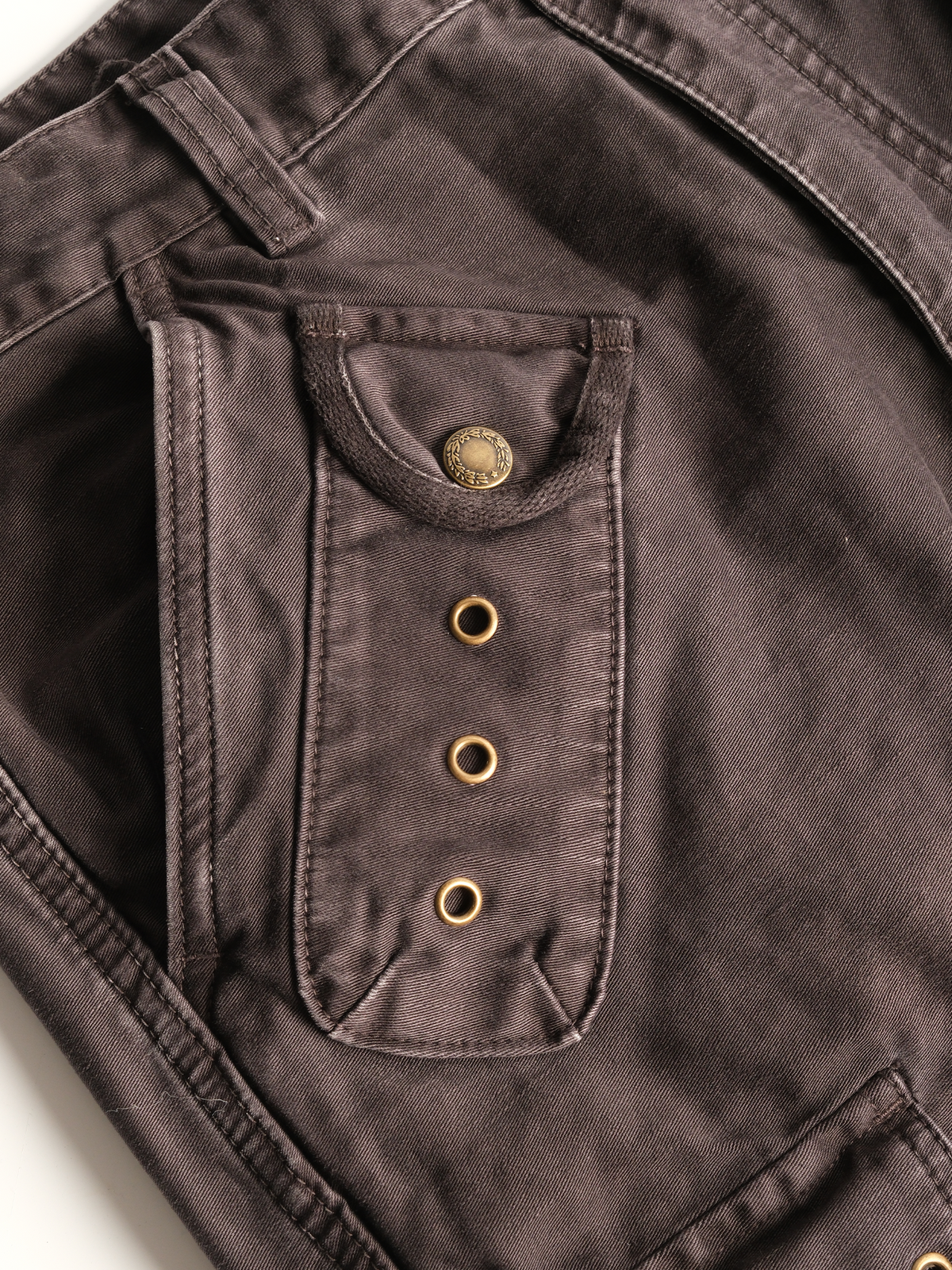 NEIGBORL Retro Washed Embroidered Cargo Pants