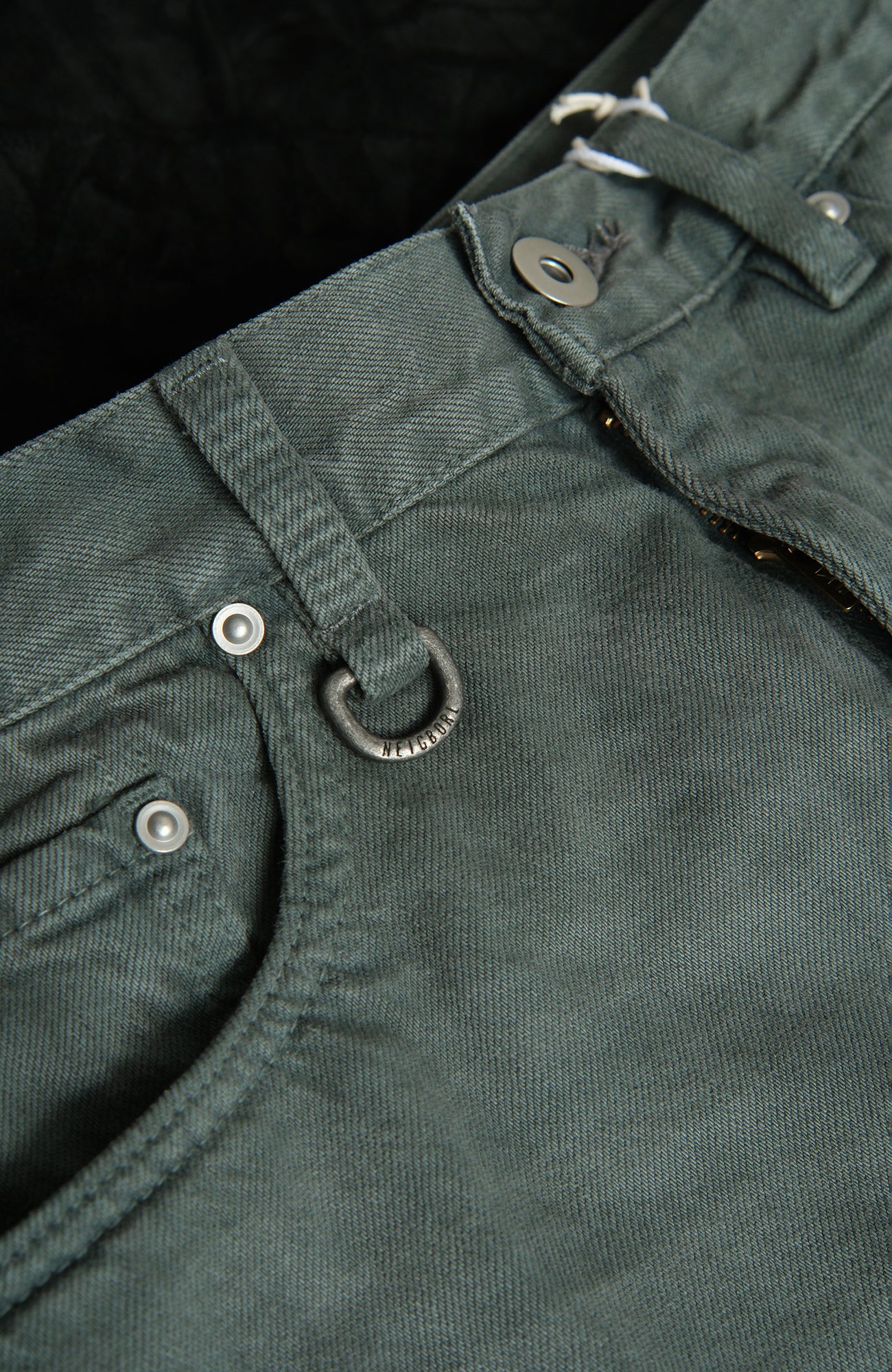 NEIGBORL Distressed Whisker Straight-Leg Jeans, premium urban and streetwear designers apparel on PROJECTISR.com, NEIGBORL