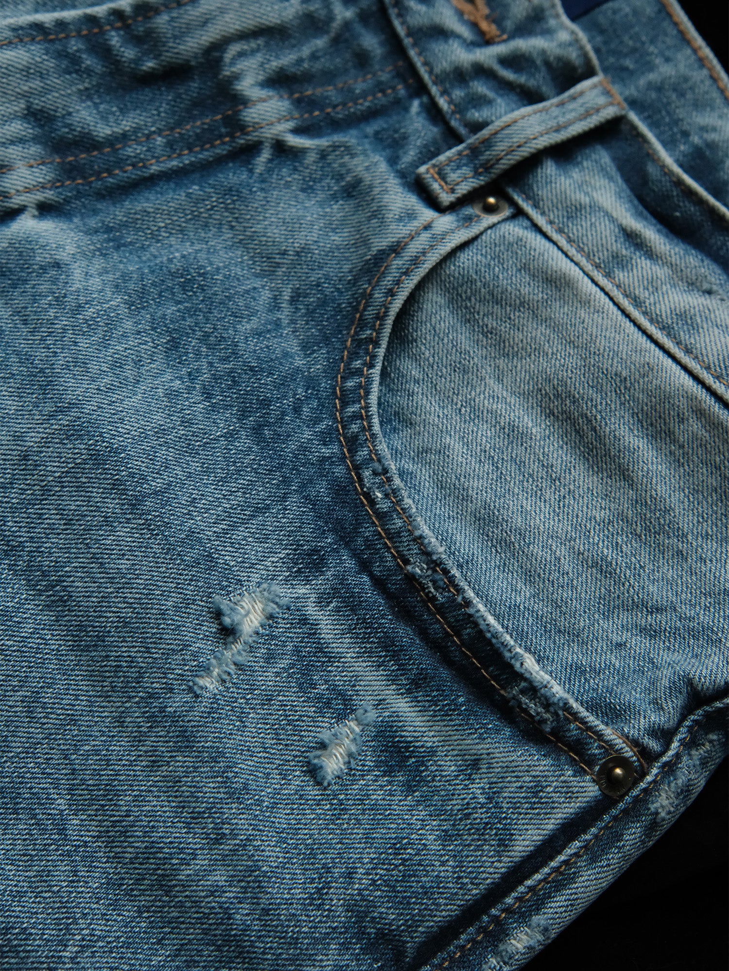 NEIGBORL Washed Distressed Straight-Leg Jeans, premium urban and streetwear designers apparel on PROJECTISR.com, NEIGBORL