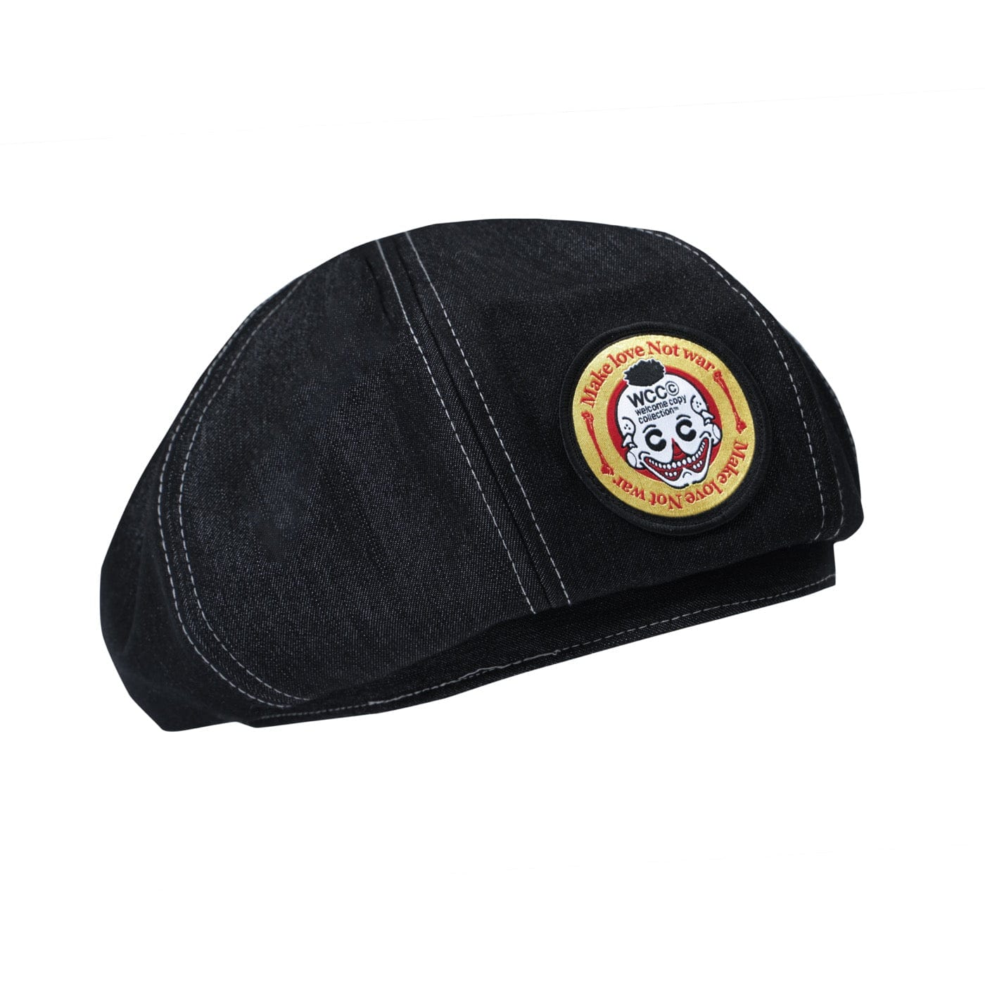 WCC Embroidered Denim Beret, premium urban and streetwear designers apparel on PROJECTISR.com, WCC