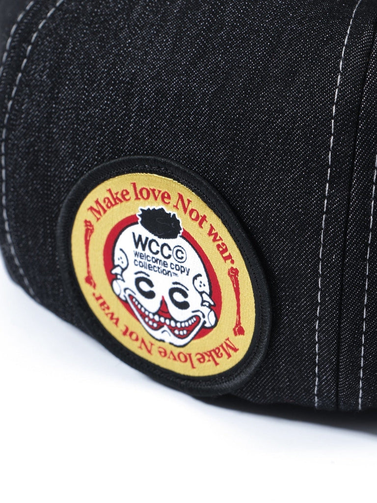 WCC Embroidered Denim Beret, premium urban and streetwear designers apparel on PROJECTISR.com, WCC