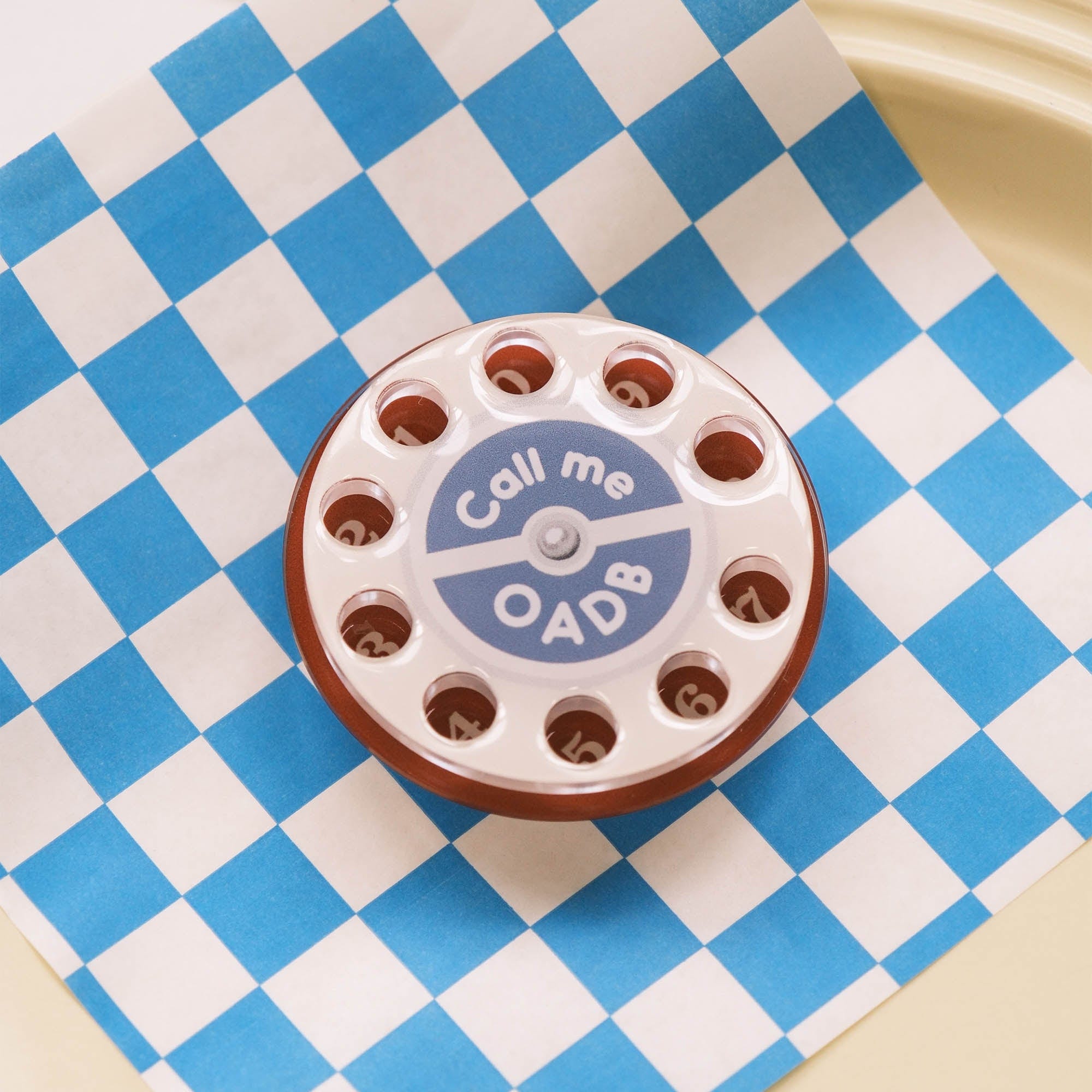 ONADAILYBASIS Rotary Dial Spinner Phone Grip