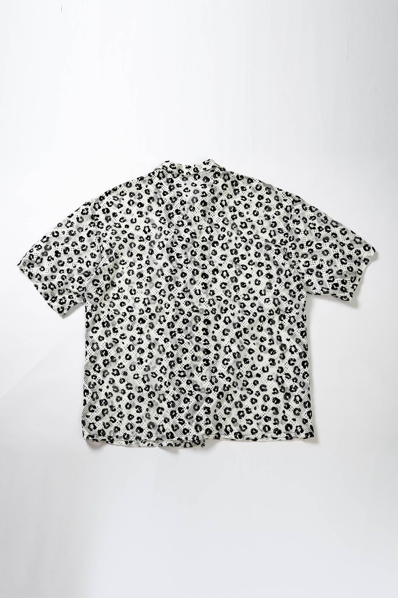 KADAKADA Leopard Lace Bone-Button Shirt